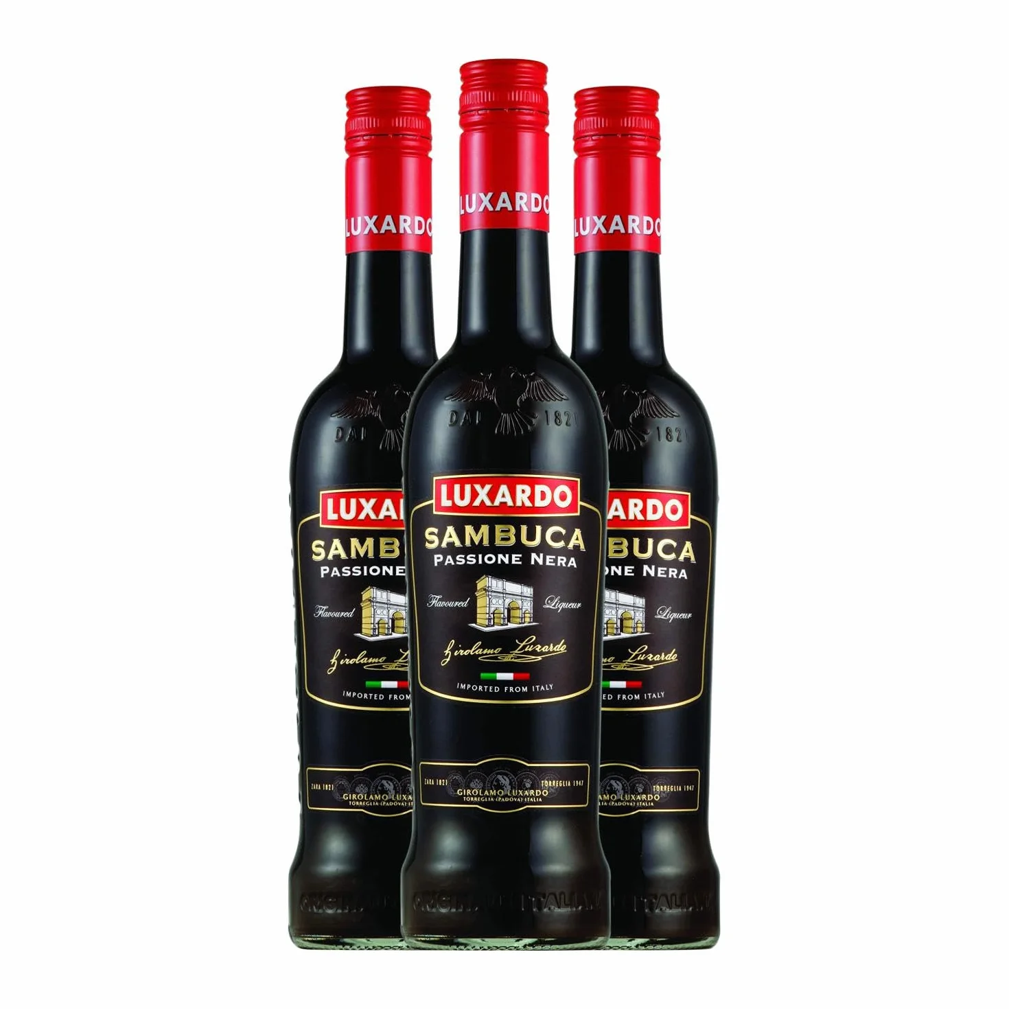 Luxardo Sambuca Passione Nera 70 cl Caja 3 Botellas