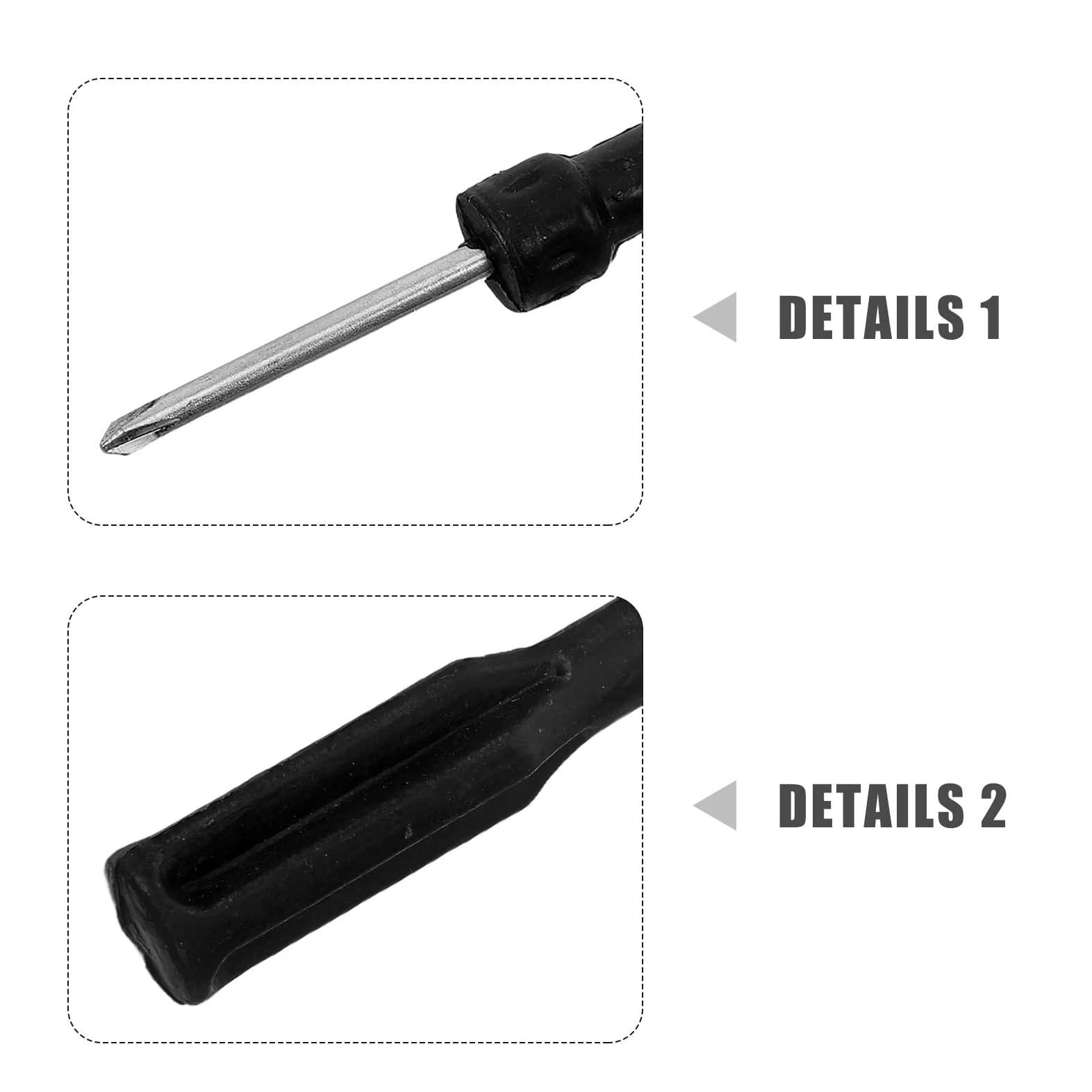 61 Piezas Kit de Tapones de Goma para Neumáticos y Clavos de Goma para Reparación de Neumáticos con Destornillador Manual para Coche y Bicicleta Reparación Rápida y Portátil en