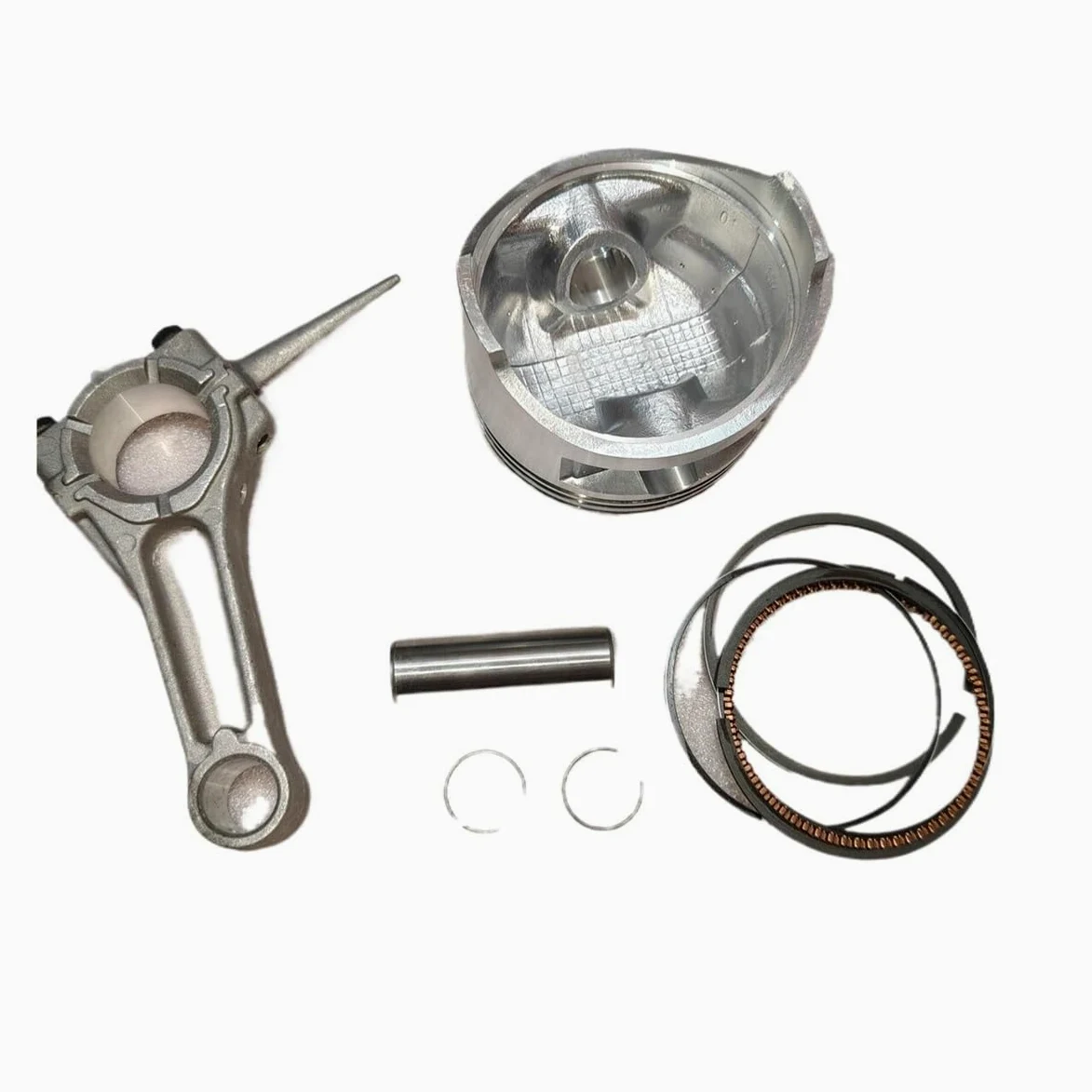 Kit de pistón generador con Anillos, Pasador y Seguridad, biela Apta for 177F GX270 270cc, Piezas Bomba Agua cultivador 4 Tiempos, Motor refrigerado