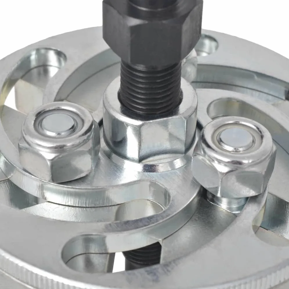 Extractor de poleas ajustable de acero al carbono resistente, rango de agarre de 42 a 82 mm, adecuado para taller, garaje, coche, motocicleta, reparación, montaje, mantenimiento