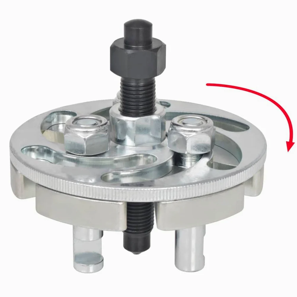 Extractor de poleas ajustable de acero al carbono resistente, rango de agarre de 42 a 82 mm, adecuado para taller, garaje, coche, motocicleta, reparación, montaje, mantenimiento