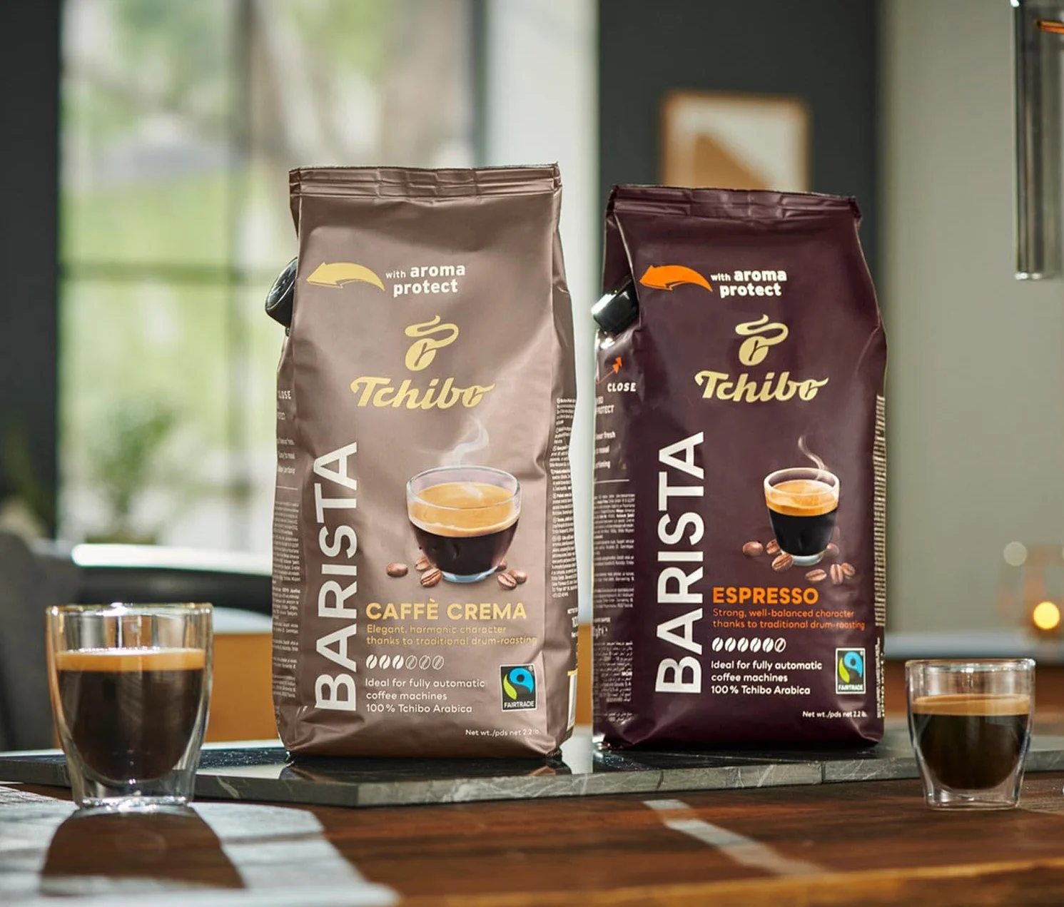 Tchibo Barista Caffè Crema café en grano 1 kilo