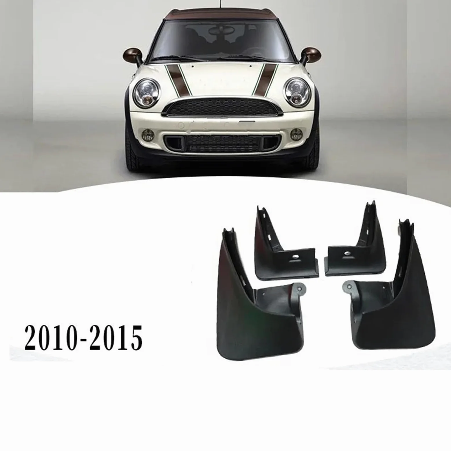 Guardabarros De Coche Guardabarros Delanteros Y Traseros para Mini, para Cooper, para Clubman, R55, Accesorios para Coche, 4 Unidades Faldillas antibarro