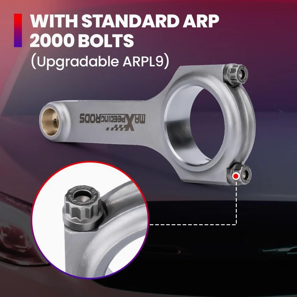 maXpeedingrods 4 bielas para Suzuki Swift GTi 1300 G13b H Beam Connecting Rod Conrod ARP 2000