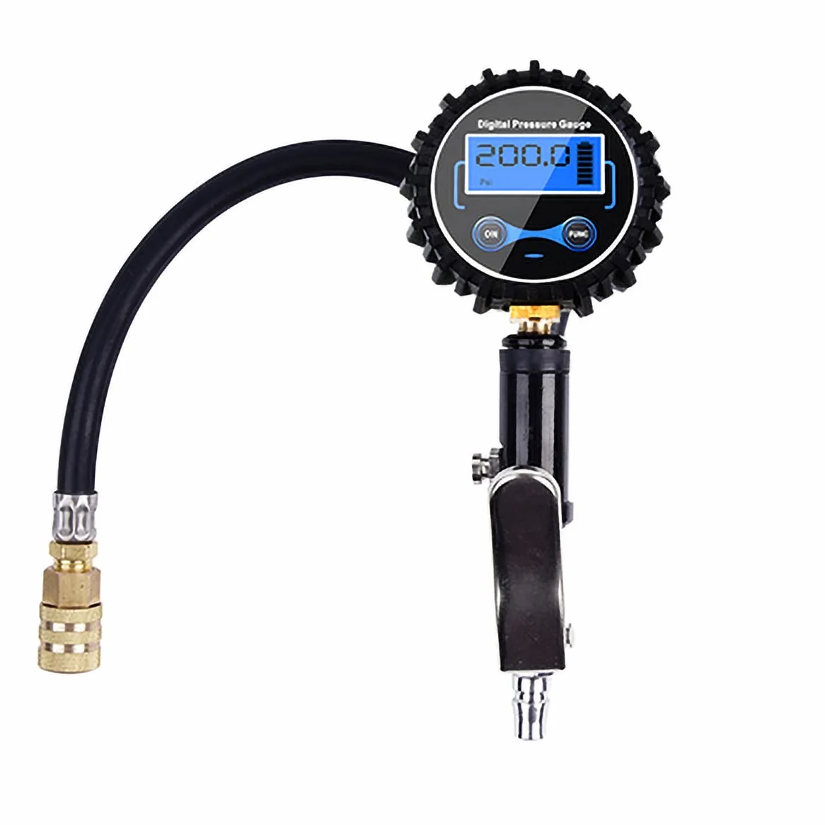 Medidor de presión de neumáticos 200PSI probador de presión de neumáticos Pantalla Digital medidor de Alta precisión Accesorios de compresor de Aire
