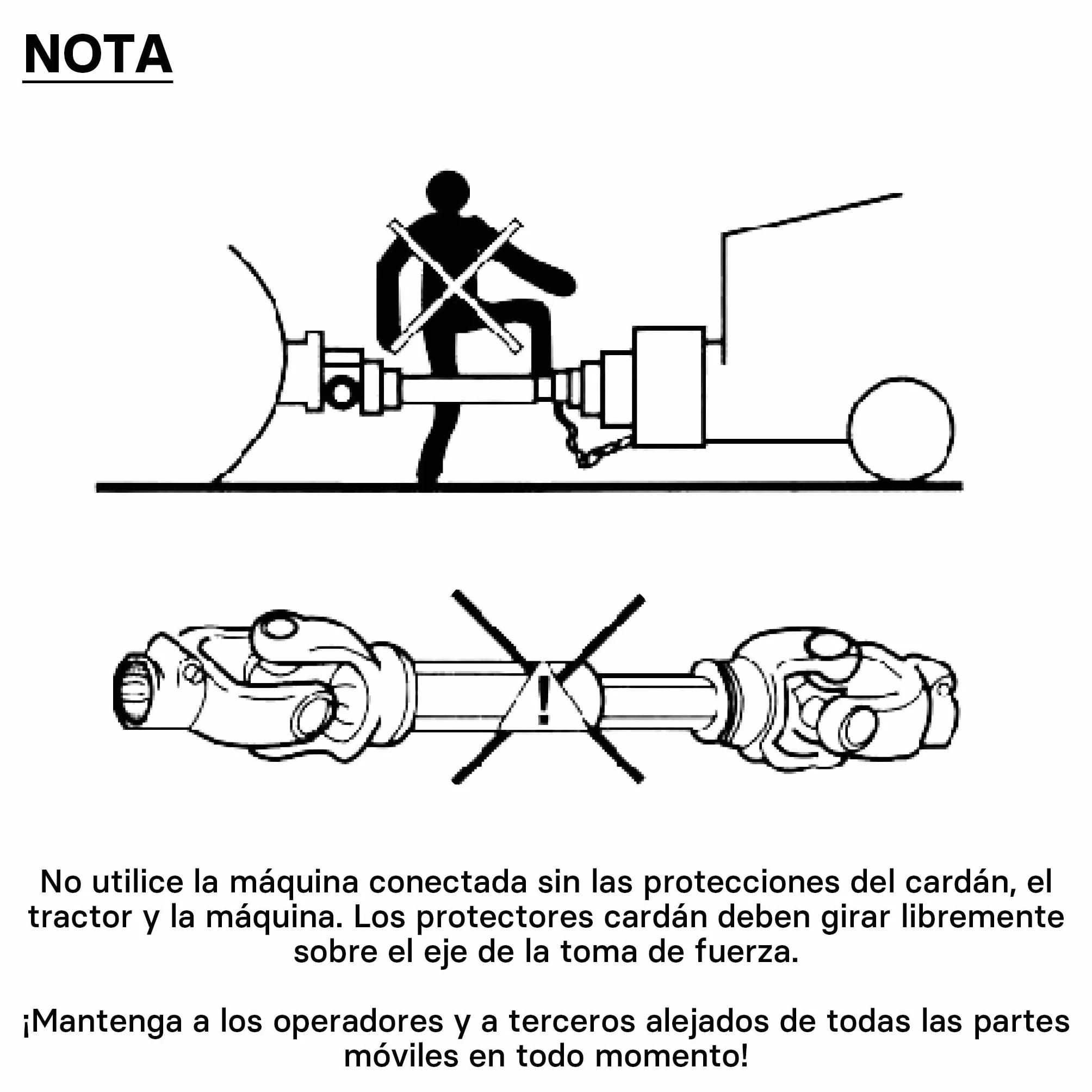 WilTec Toma de Fuerza T2 Eje transmisión cardán 740-960mm 270Nm 540rpm PTO 23KW (31CV) 2X 1 3/8" 6 Dientes