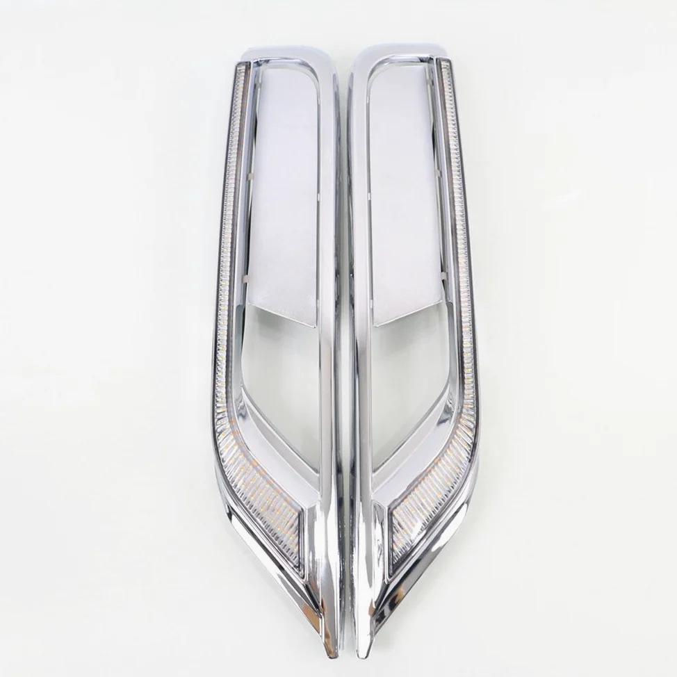 Luces diurnas LED DRL para CR-V CRV 2015 2016, DRL con señales de giro amarillas