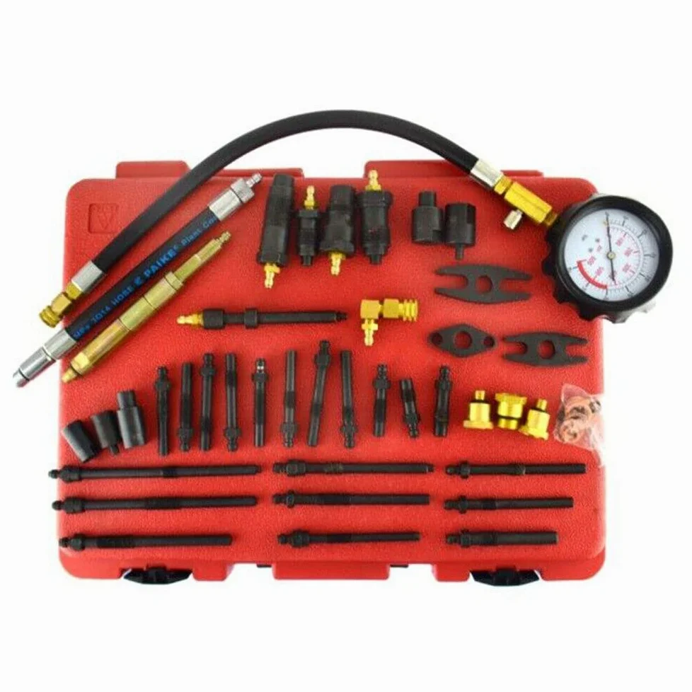 Compresión probador de compresión para motores diésel de petróleo Cars Lorries Gauge, juego de prueba de pérdida de presión, dispositivo de medición universal y motor de compresión de motor automotriz