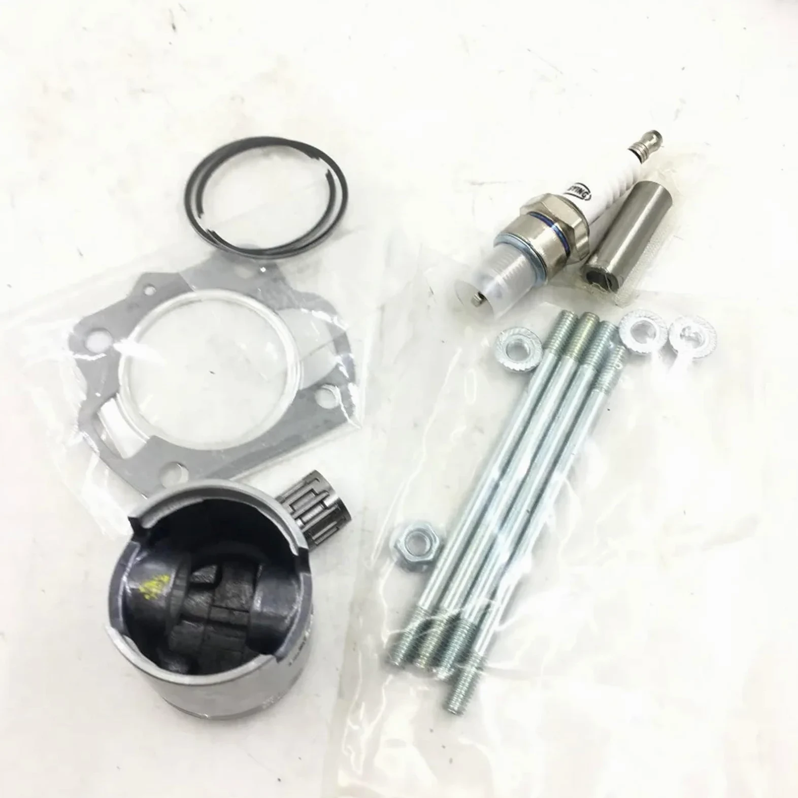 Pieza DE Recambio Kit de Junta de Anillo de pistón de Cilindro 11210-04012-0F0 11111-04001 12110-43000 Compatible con Quadrunner LT50 1984-1987