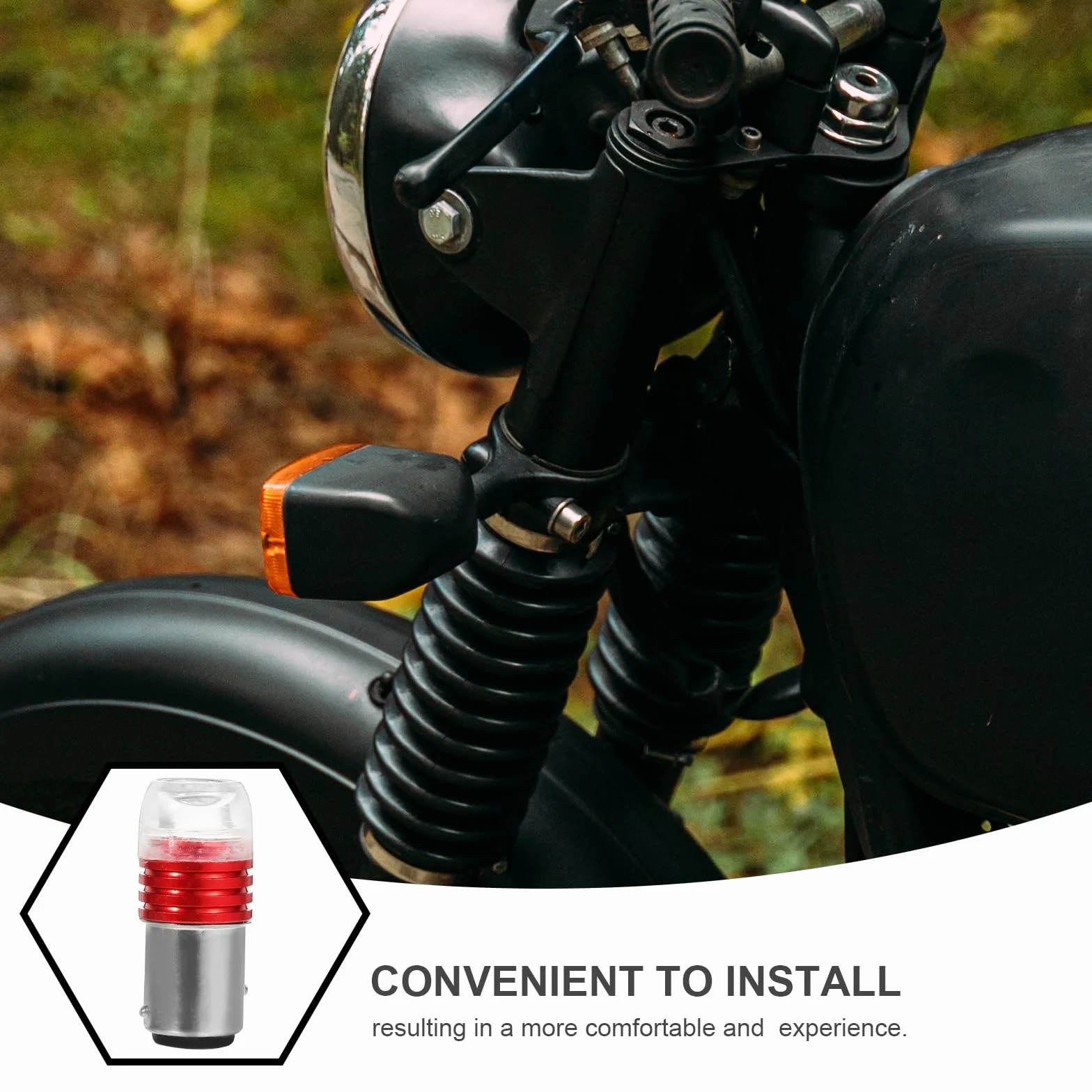6 Piezas De Lámparas Motocicleta Bombillas LED Motocicleta Bombillas Luz Trasera Luz Trasera De Luz De 12V LED De La