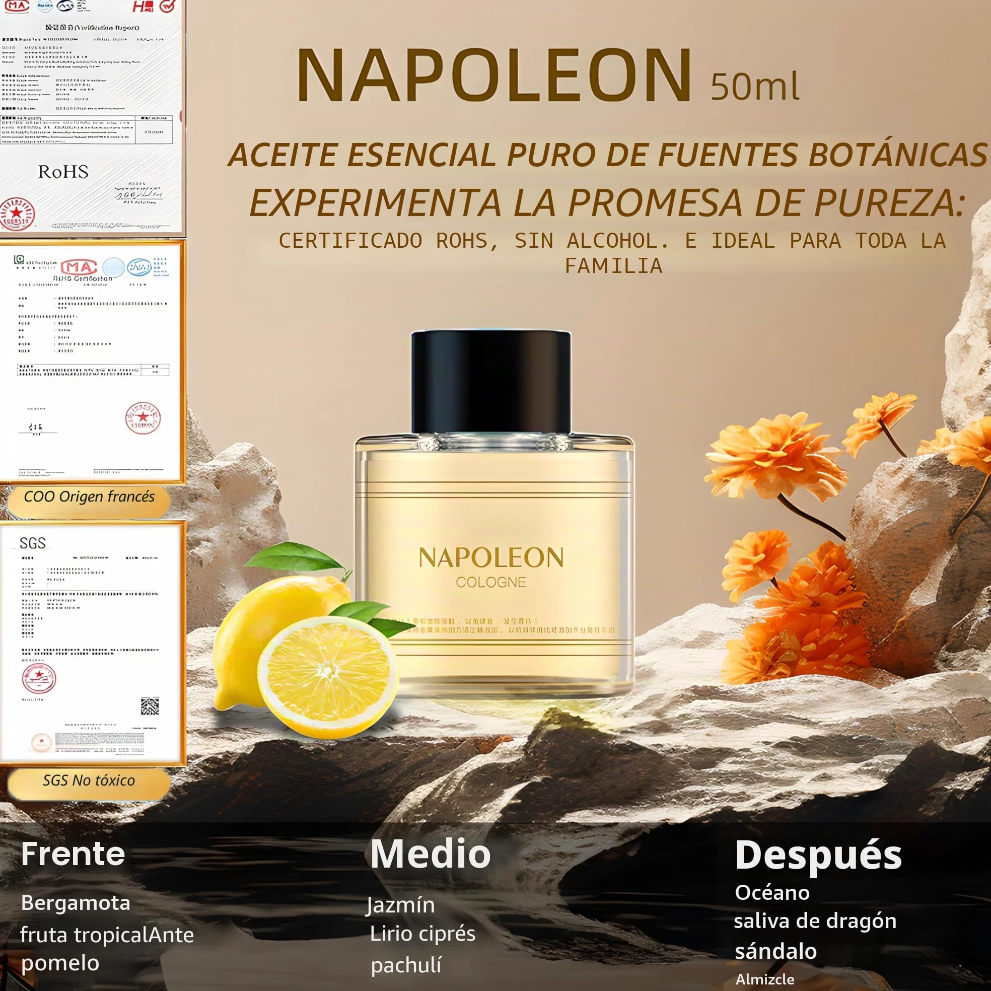 2025 Ambientador eléctrico para coche con perfume de 50 ml (colonia), difusor ultrasónico, 3 modos inteligentes, encendido/apagado automático, batería recargable incorporada