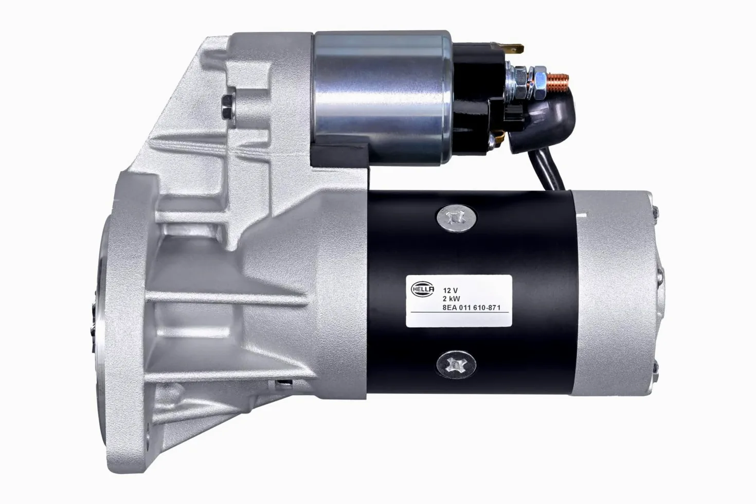 HELLA 8EA 011 610-871 Motor de arranque - 12V - 2kW - por ej. Nissan Terrano II (R20)