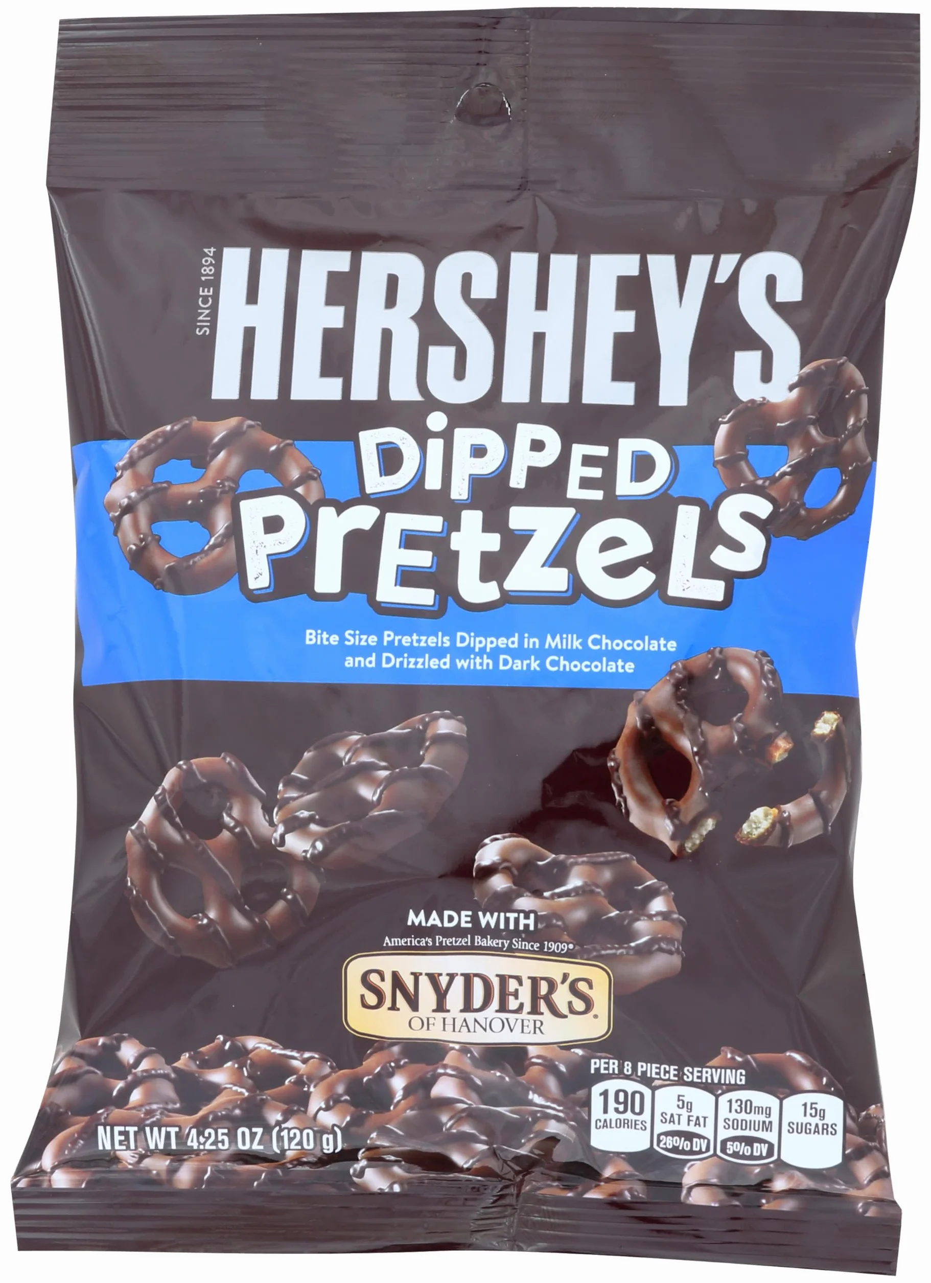 Hershey's Milk Chocolate Dipped Pretzels 120g