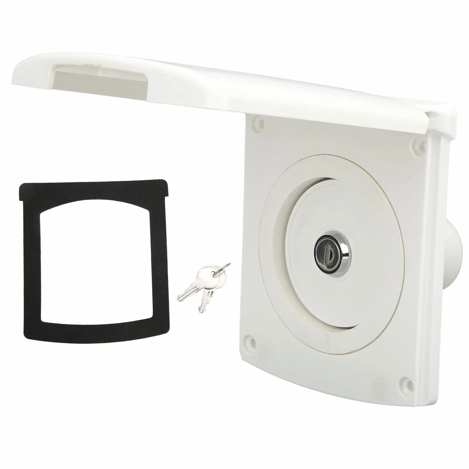 Entrada de rv, tapa de agua bloqueable grado de ingeniería asa ip44 equipo de tanque de llenado de entrada impermeable a prueba de fugas con 2 llaves para autocaravana camping remolque caravana barco