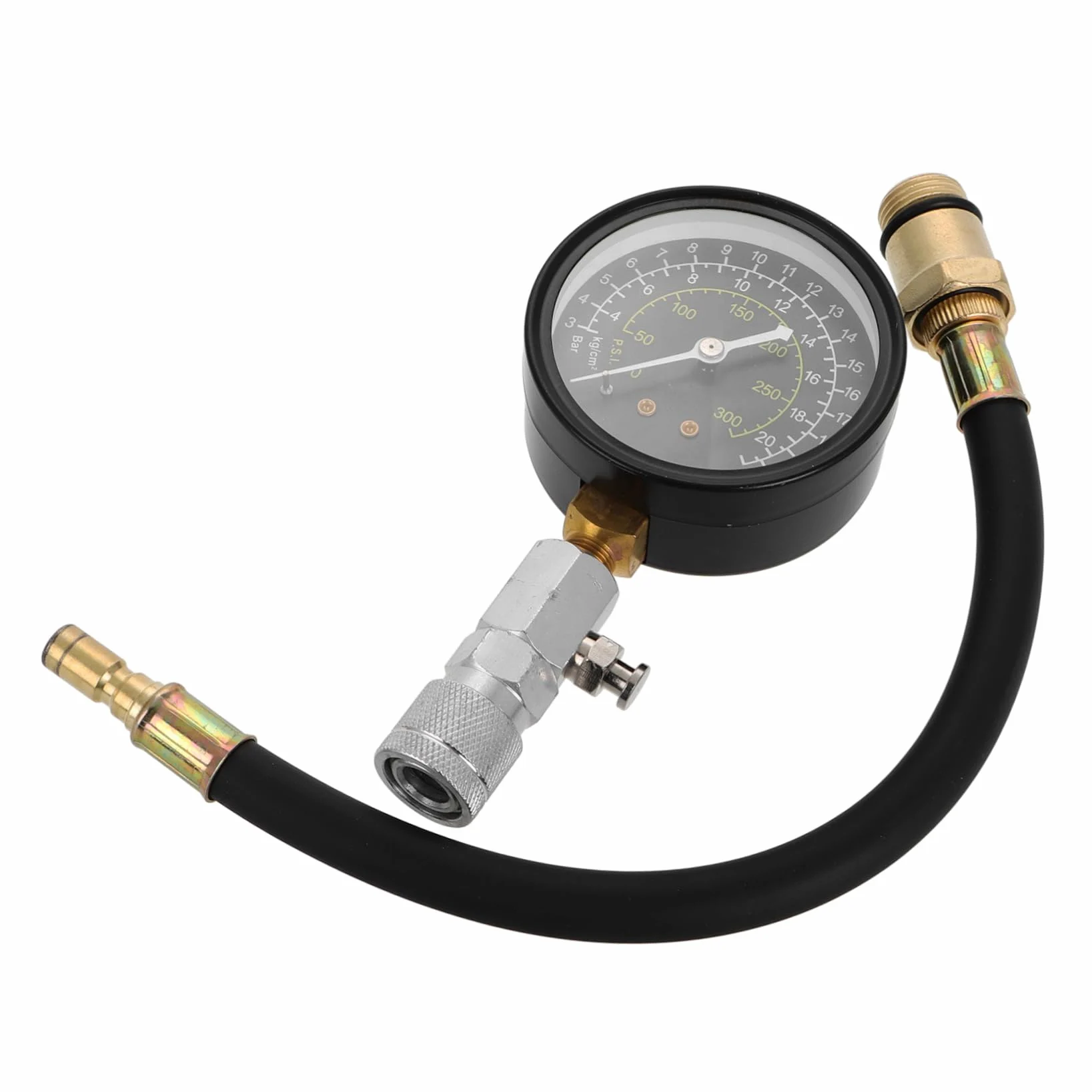Kit de Herramientas para Comprobar la compresión del Motor, medidor de presión de Combustible para Motocicleta y Coche, medidor de compresión para Motor