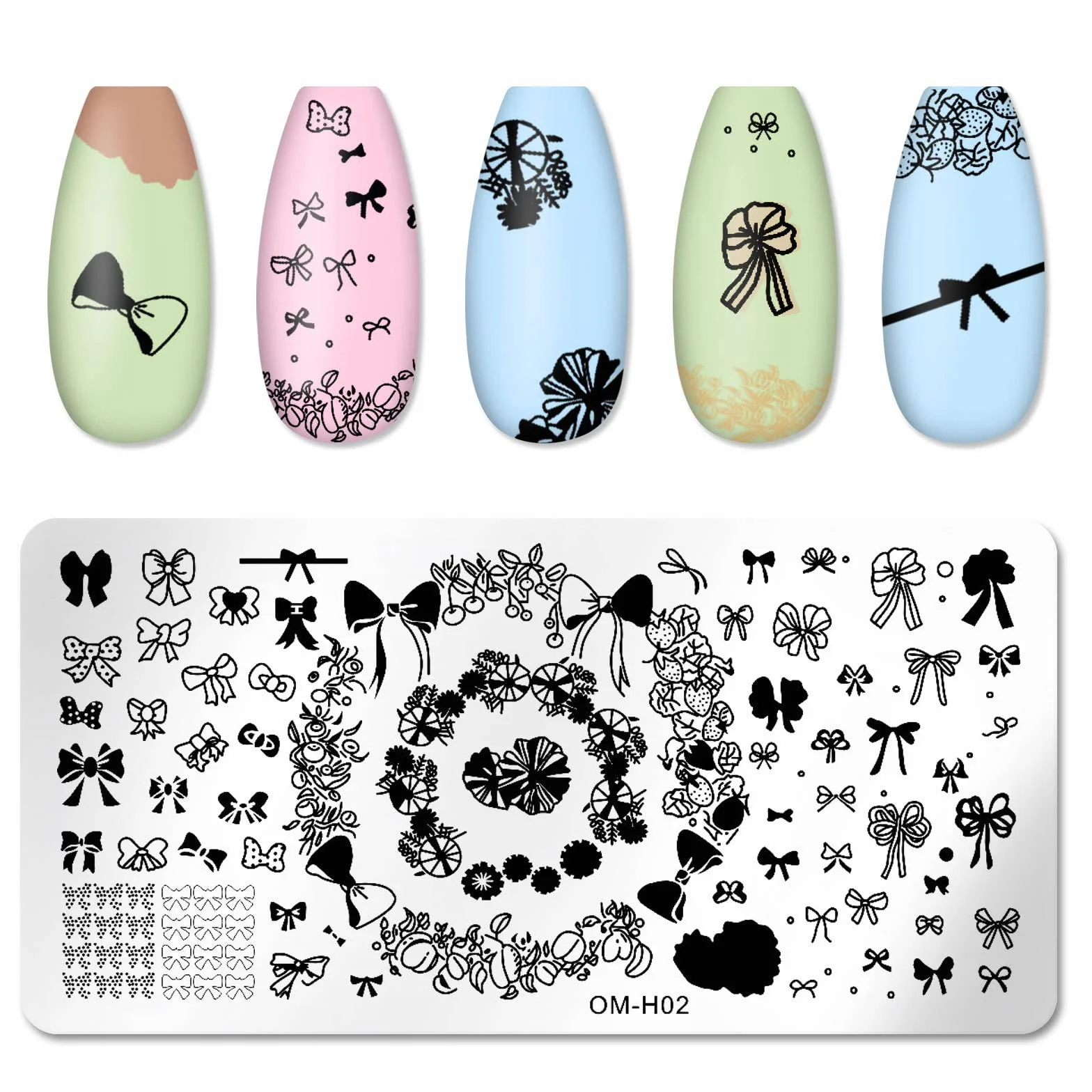 MWOOT 6 Piezas Placas Estampacion Uñas Nail Art Stamping