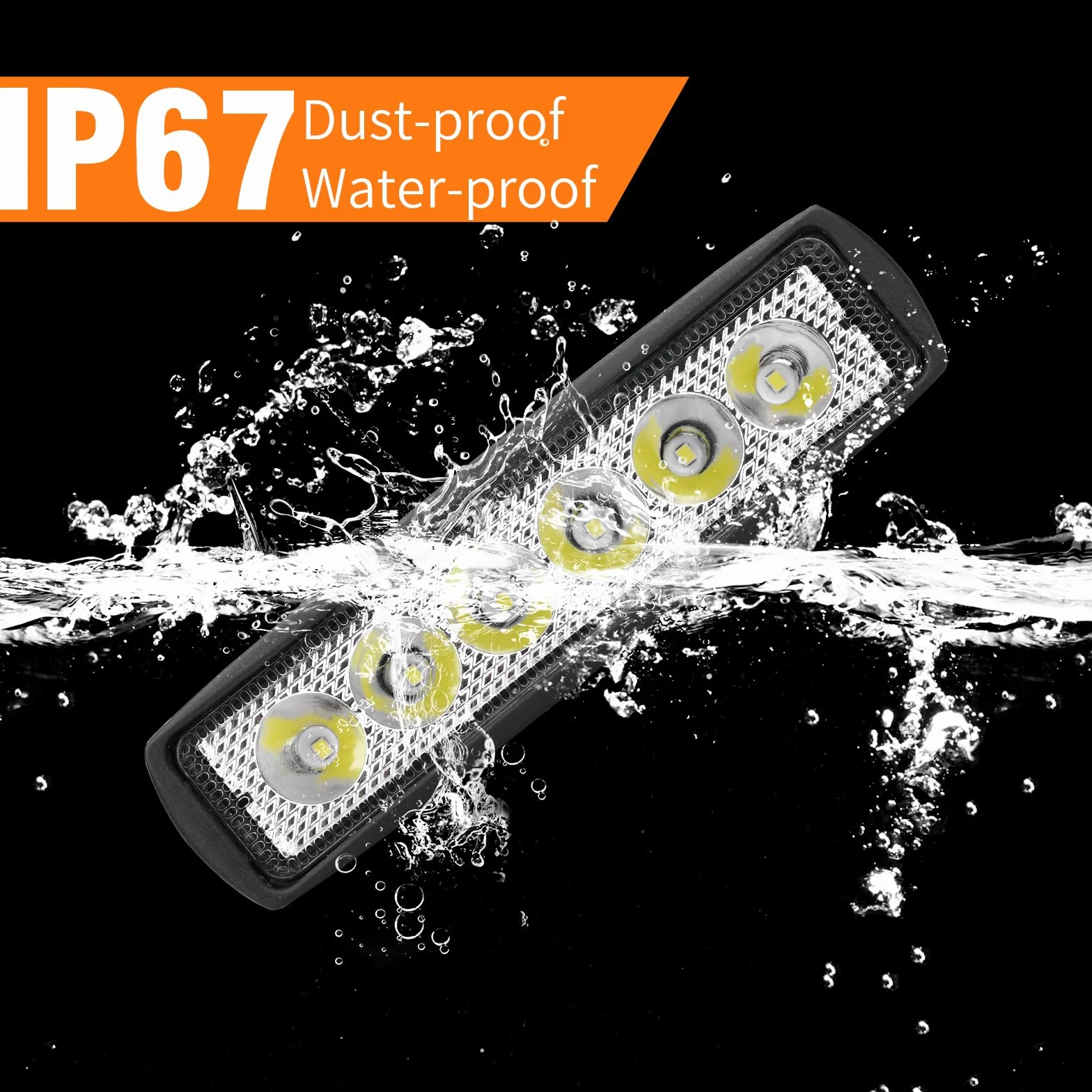 2 Piezas Focos Led Tractor 12V 18W, Faro Trabajo LED, Faros LED Tractor, Focos de Coche 6000K IP67 Impermeable para Coche Tractors Barcos ATV UTV SUV