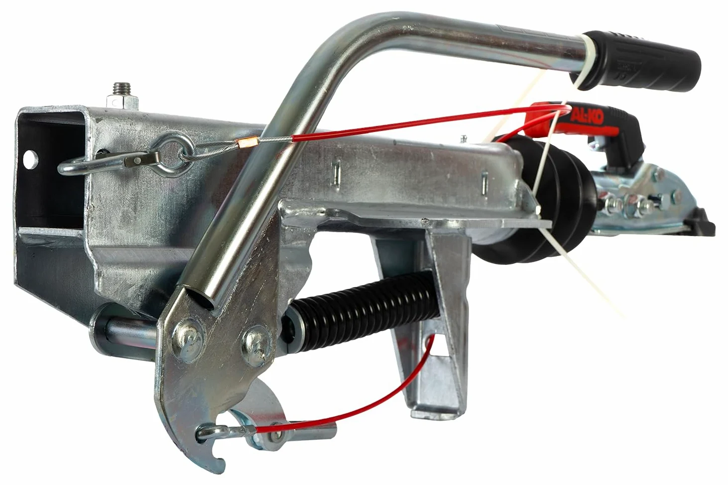 AL-KO Dispositivo de inercia con Enganche AK161 para Remolque 161S 950-1600 kg Lanza en V Freno de inercia Carga Vertical 100 kg Montaje Superior o Inferior galvanizado