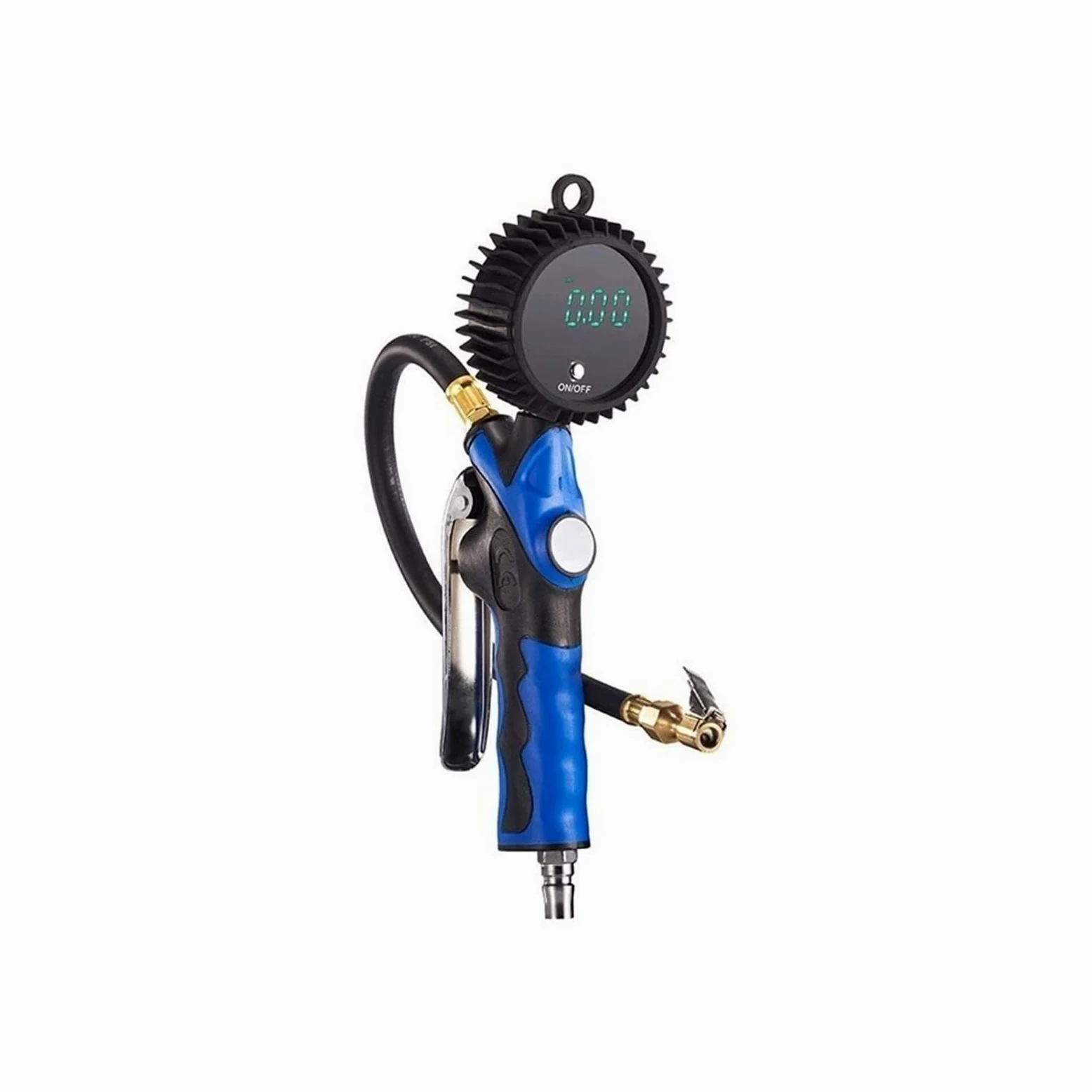 Medidor de presión de aire portátil - Inflador digital de neumáticos con manómetro, herramienta de presión for camión, automóvil, tubo interior de bicicleta - Bomba PSI precisa for trabajo pesado
