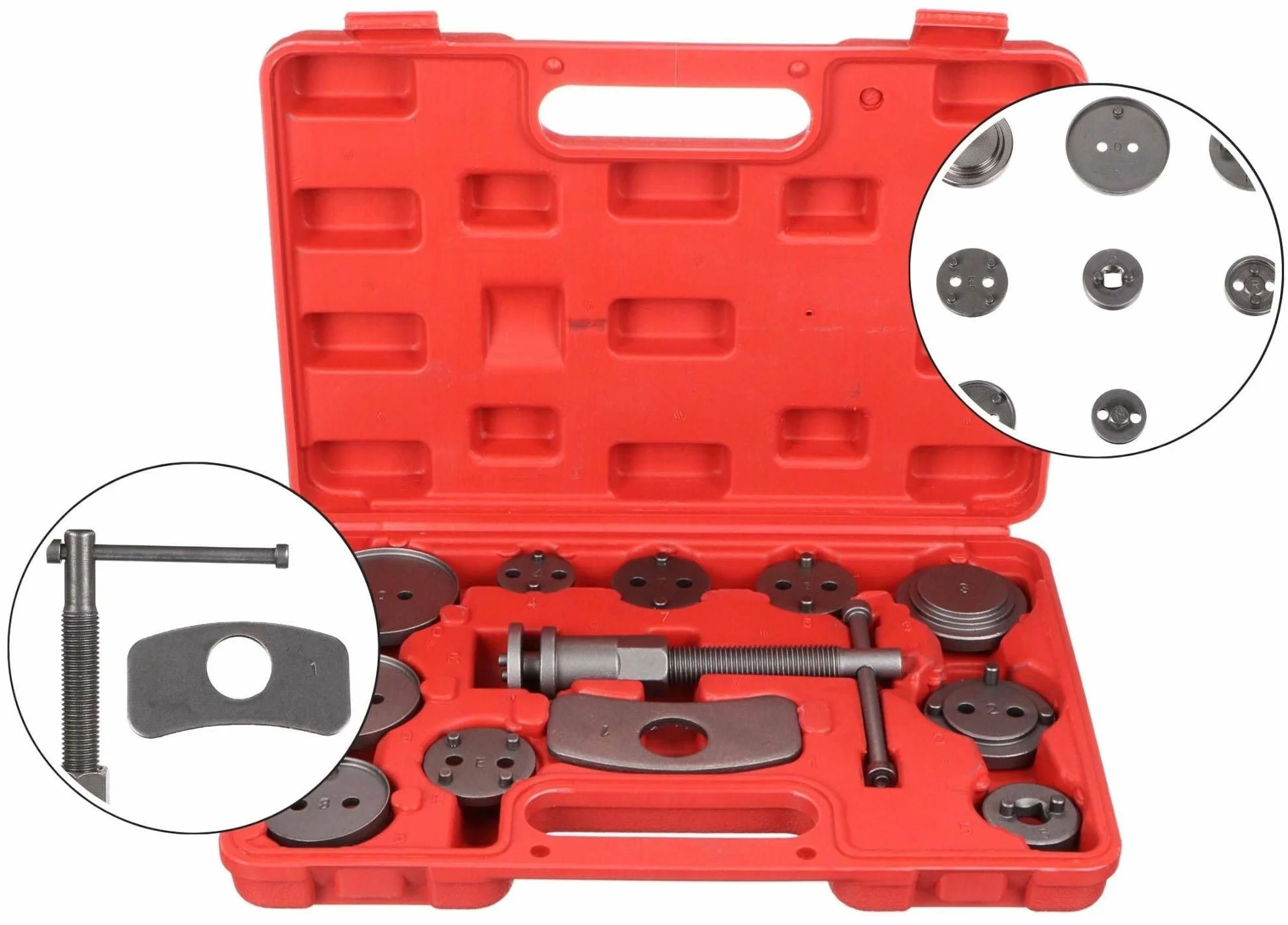 Mechanic Brake Set 12 | Juego de reposicionador de pistones de Freno 12 pzs | Reposicionar el pistón de Freno al Cambiar los Discos | Las Zapatas o Las Pastillas de Freno