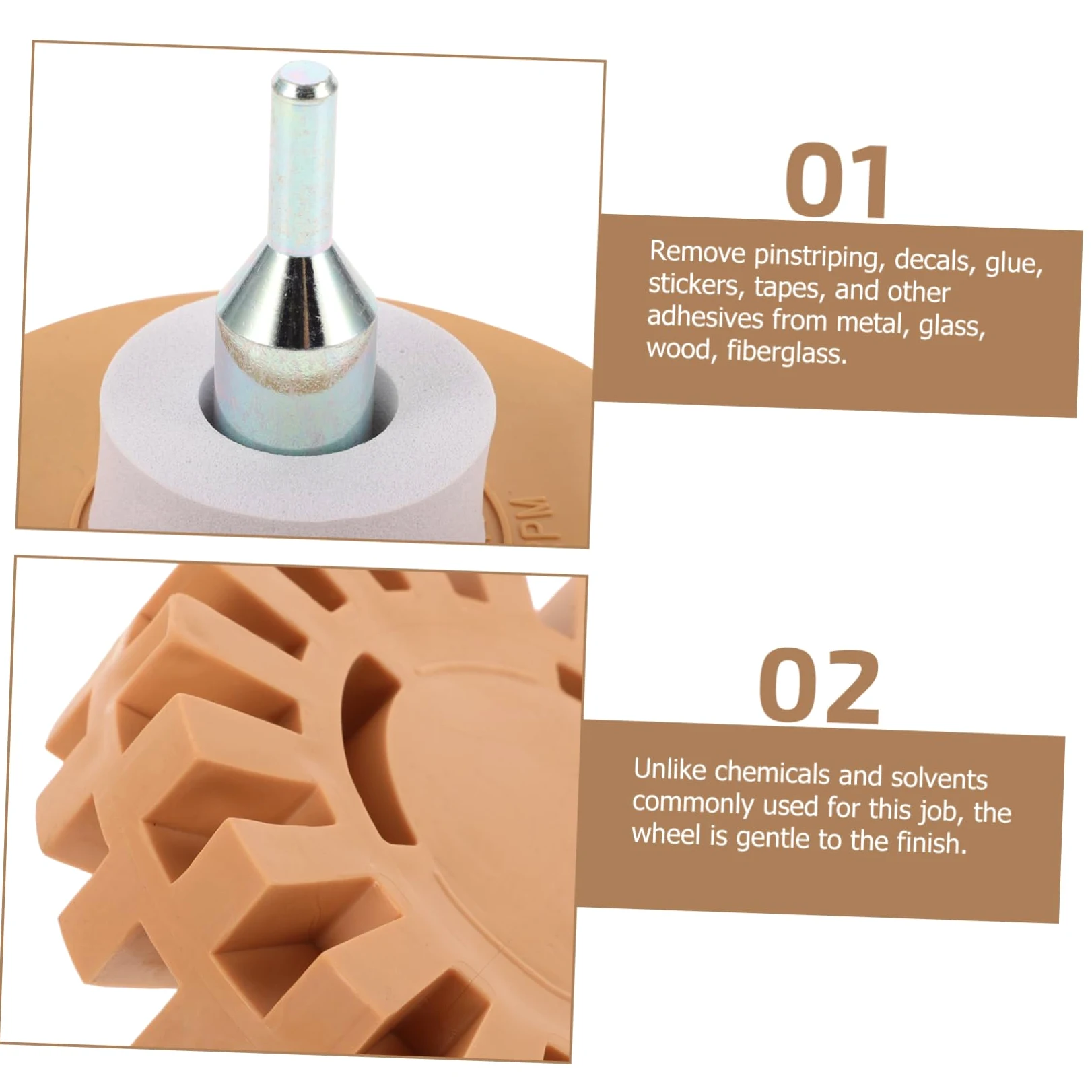 SOLUSTRE 10piezas Ruedas De Borrado para Adhesivos y Calcomanías Eliminador De Pegamento Rueda Eraser para Superficies Variadas Kit De Herramienta De Limpieza