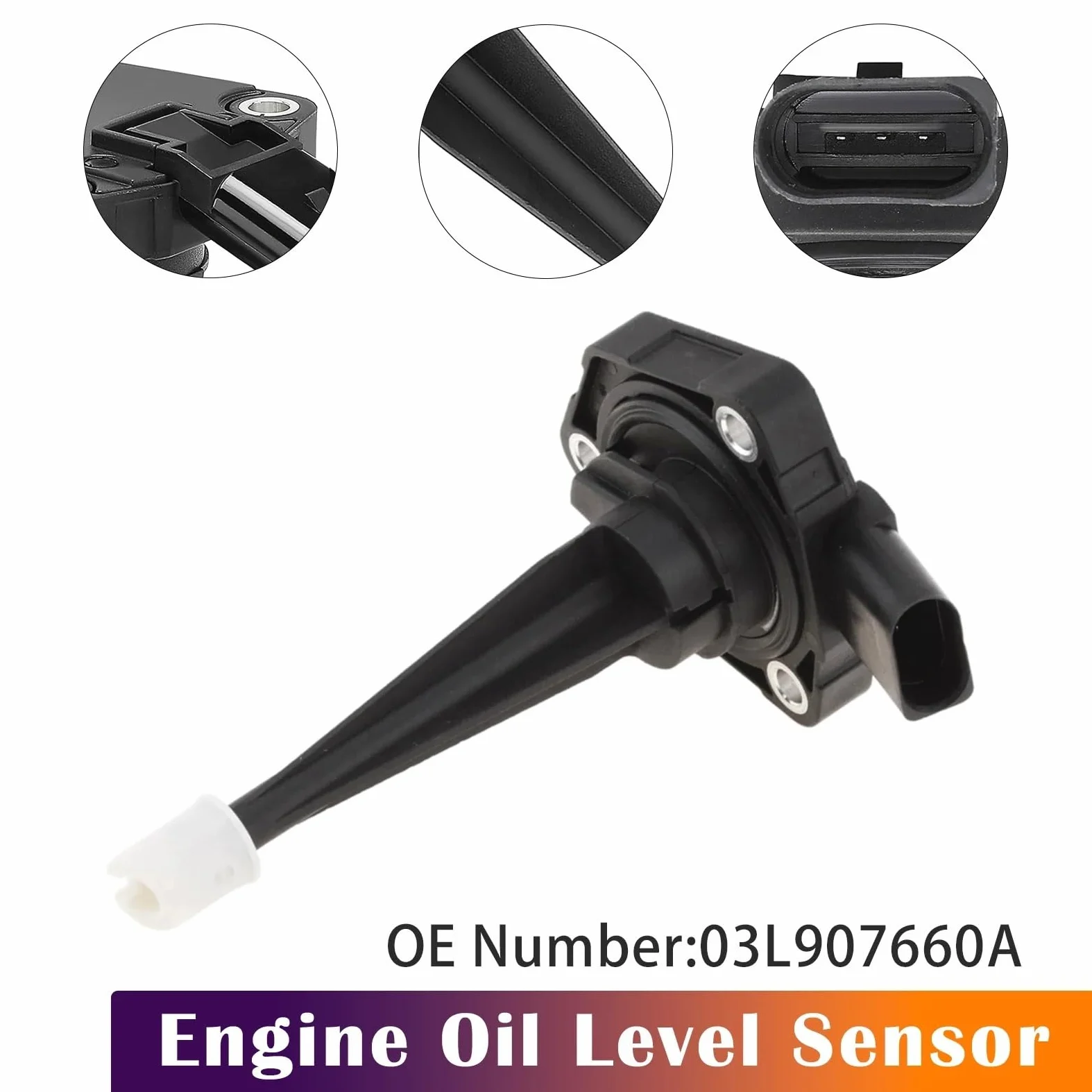 Para Au&di A4 A5 A8 Artudatech Sensor de nivel aceite motor 03L907660A Varilla de aceite