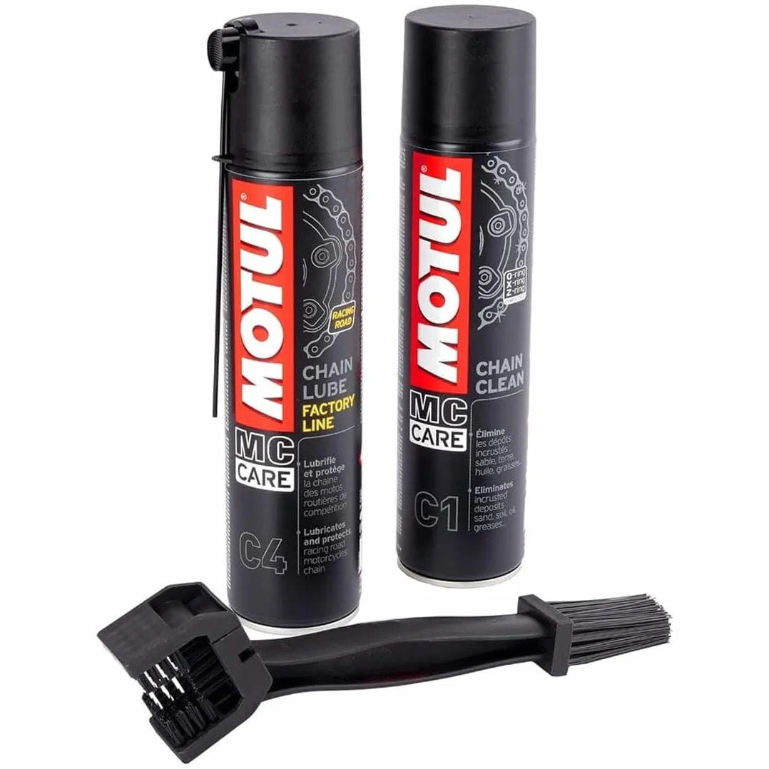 Motul Kit de limpieza lubricante para cadena C4 400 ml con cepillo