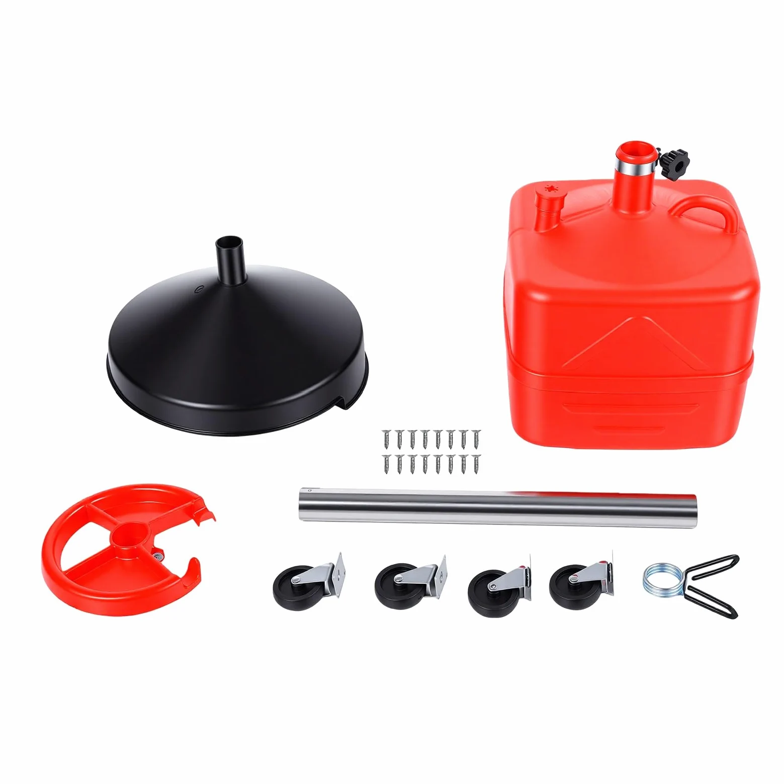 aqxreight Tanque de Drenaje de Aceite Usado de 35 litros con Ajustable y Almacenamiento Incorporado, Ruedas Giratorias para Cambios de Aceite en Automóviles, SUV y Camiones