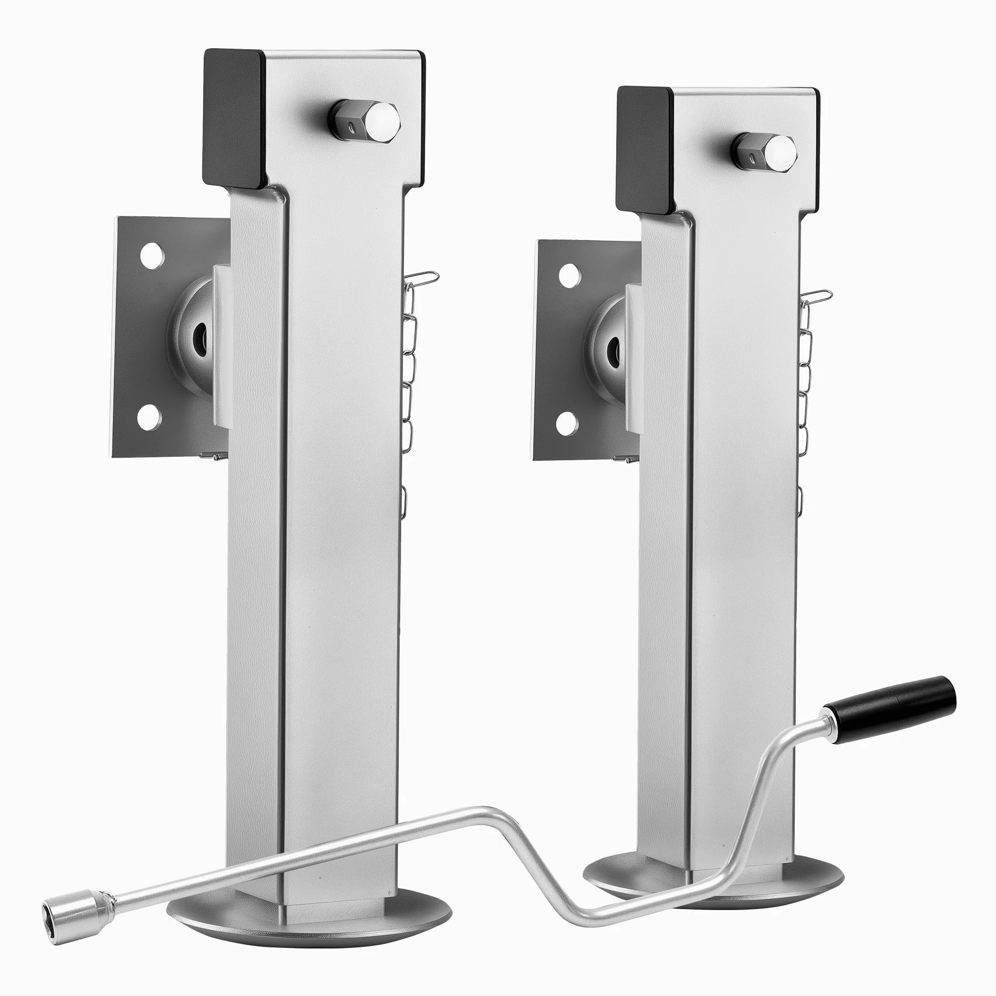 XPOtool Juego de pies de Apoyo Plegables para Remolque basculante de Carga elevada 1350kg Cada uno