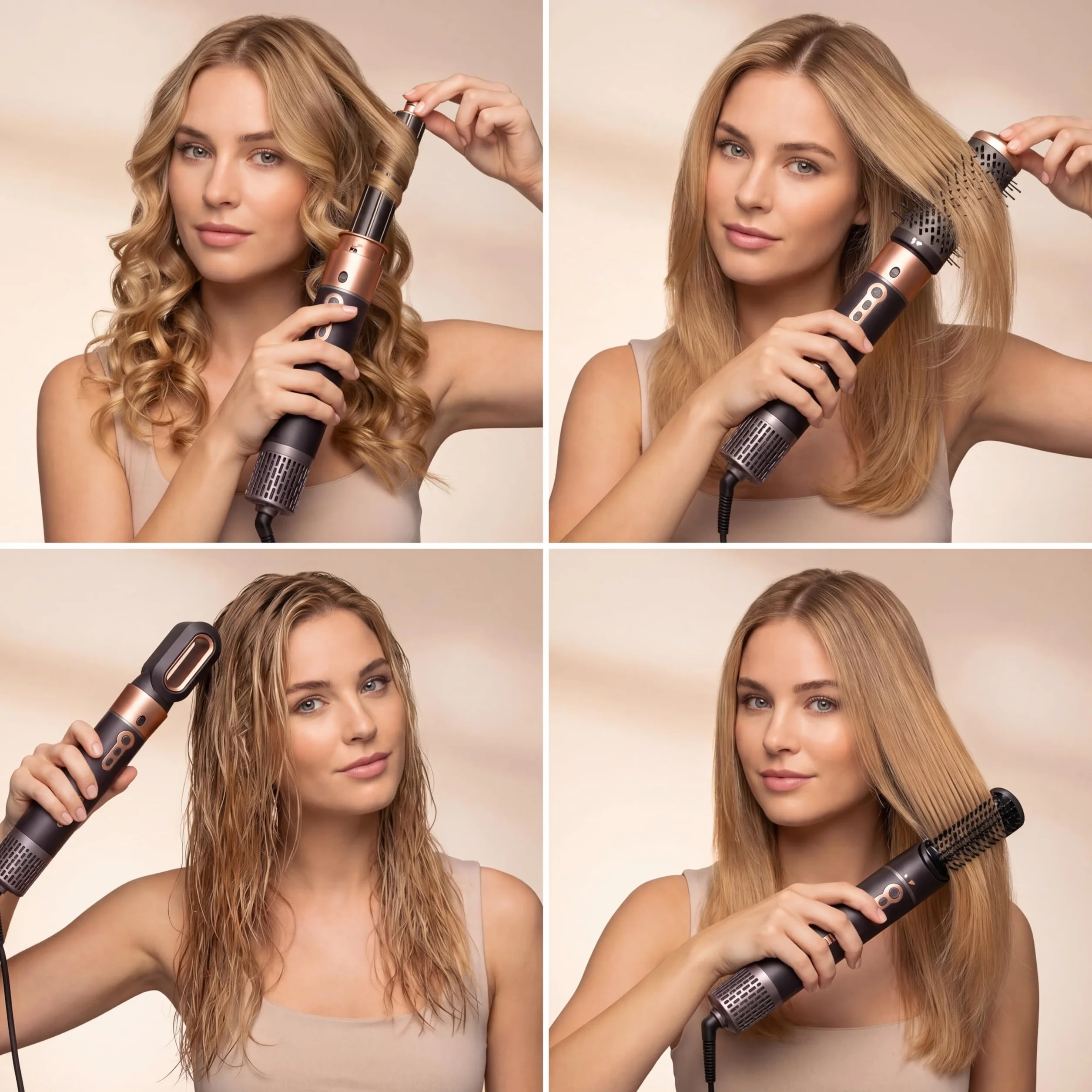 Princess Airstyler Plus, Herramienta de Peinado 6 en 1 con Motor DC, 1000 W