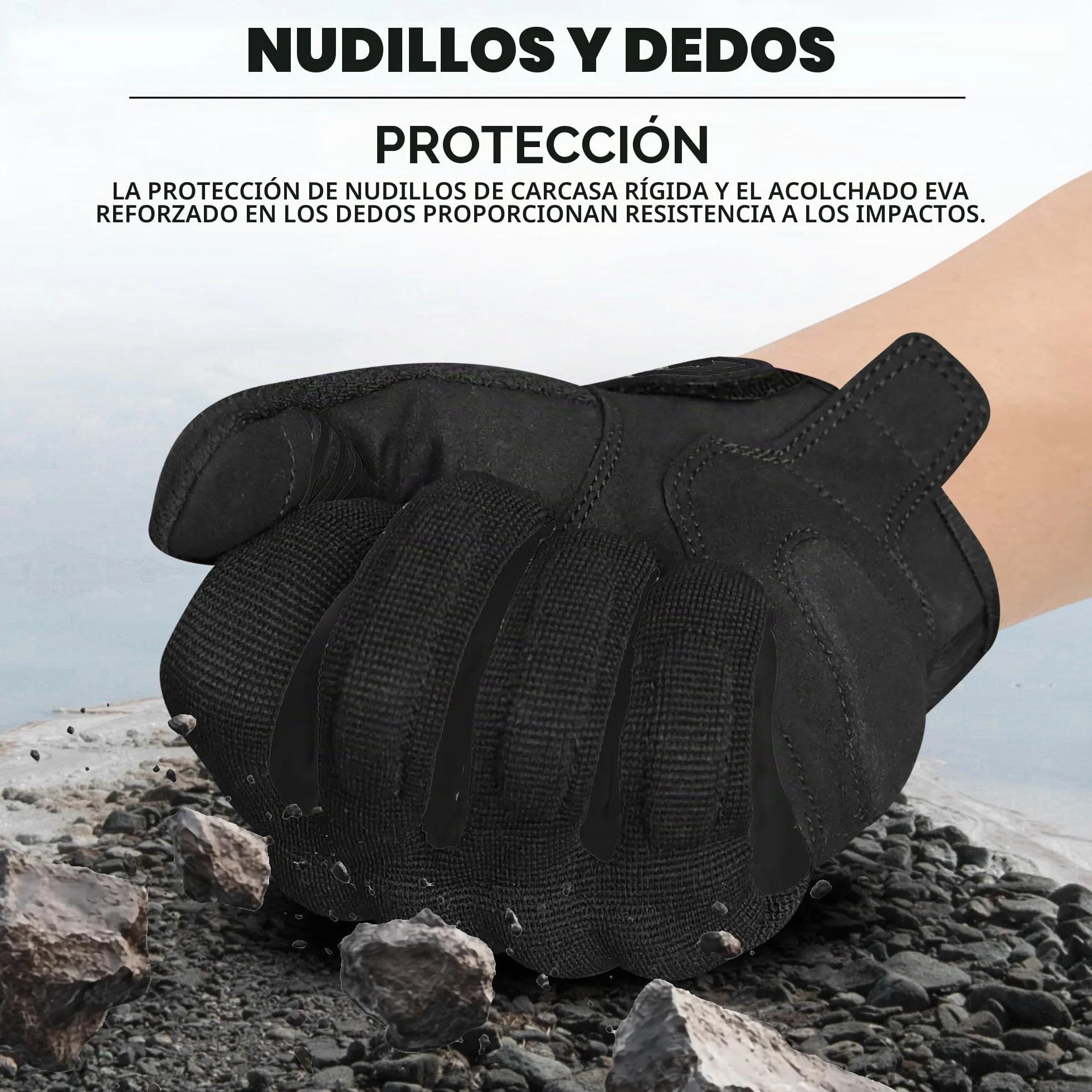 BEAST RAGE Guantes de moto de verano - Guantes de equitación con pantalla táctil transpirables para hombres y mujeres, guantes ligeros para correr off-road con protectores de dedos, agarre
