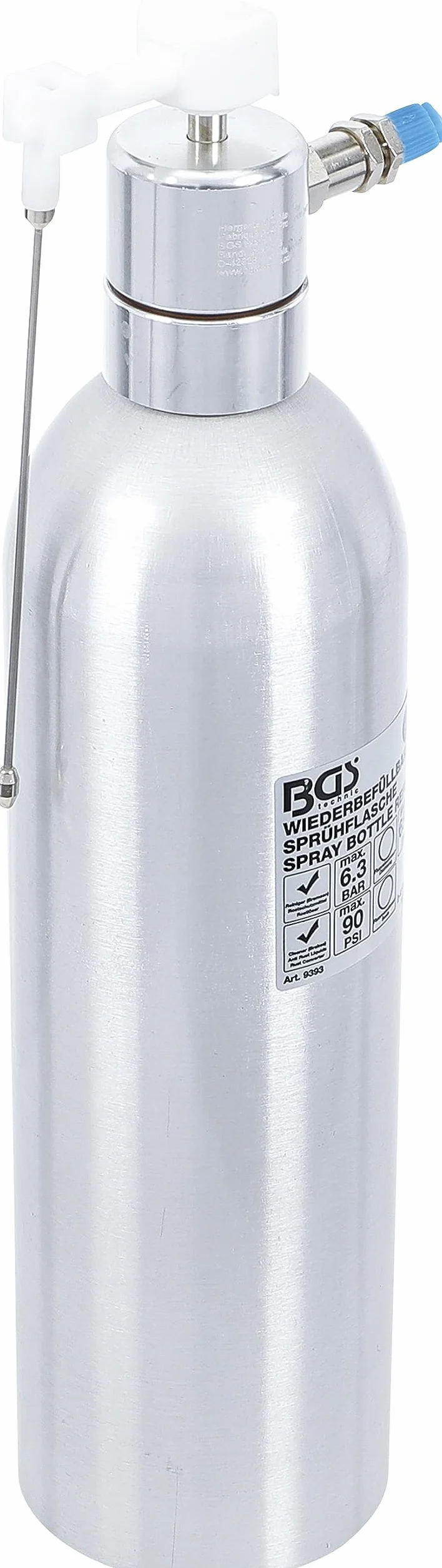 BGS 9393 Frasco atomizador de aire comprimido aluminio 650 ml