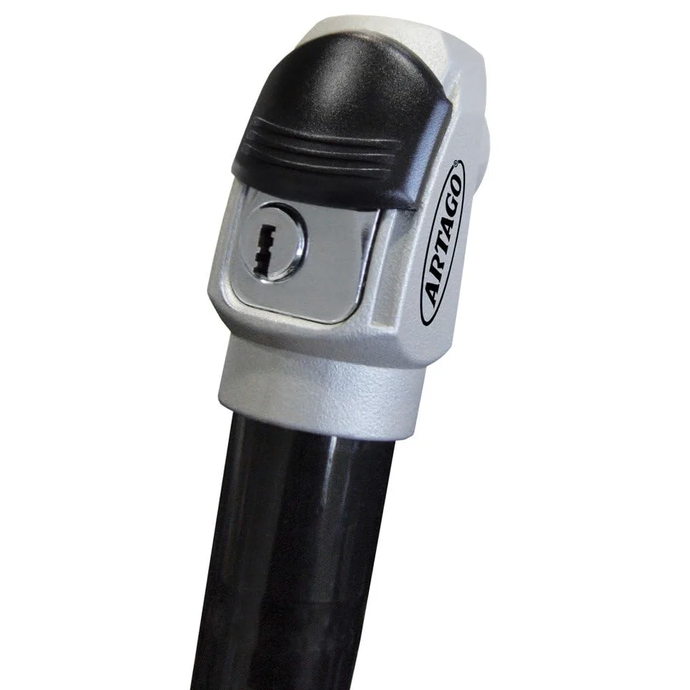 Artago 778STY Candado Antirrobo Manillar Moto Practic Style + Soporte para Vespa GTS 125/200/250i/300i 2003 en adelante, GTV 300 2011 en adelante y GTV 125/250i 2008 en adelante