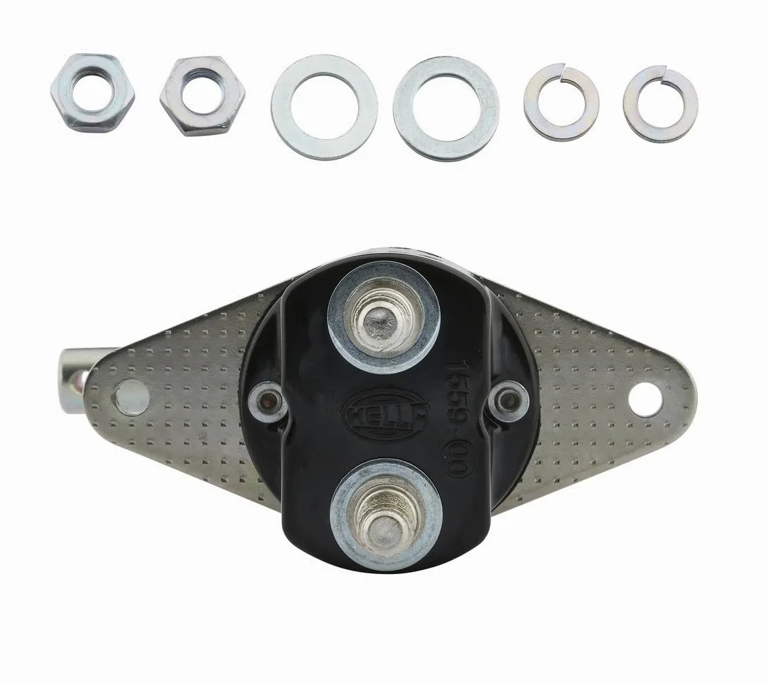 HELLA 6EK 001 559-001 Interruptor principal, batería - Accionamiento por giro - Número de conexiones: 2 - atornillado - Contacto de cierre - Paso de rosca: 1.5mm