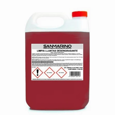 SANMARINO LIMPIALLANTAS DESENGRASANTE 5 L