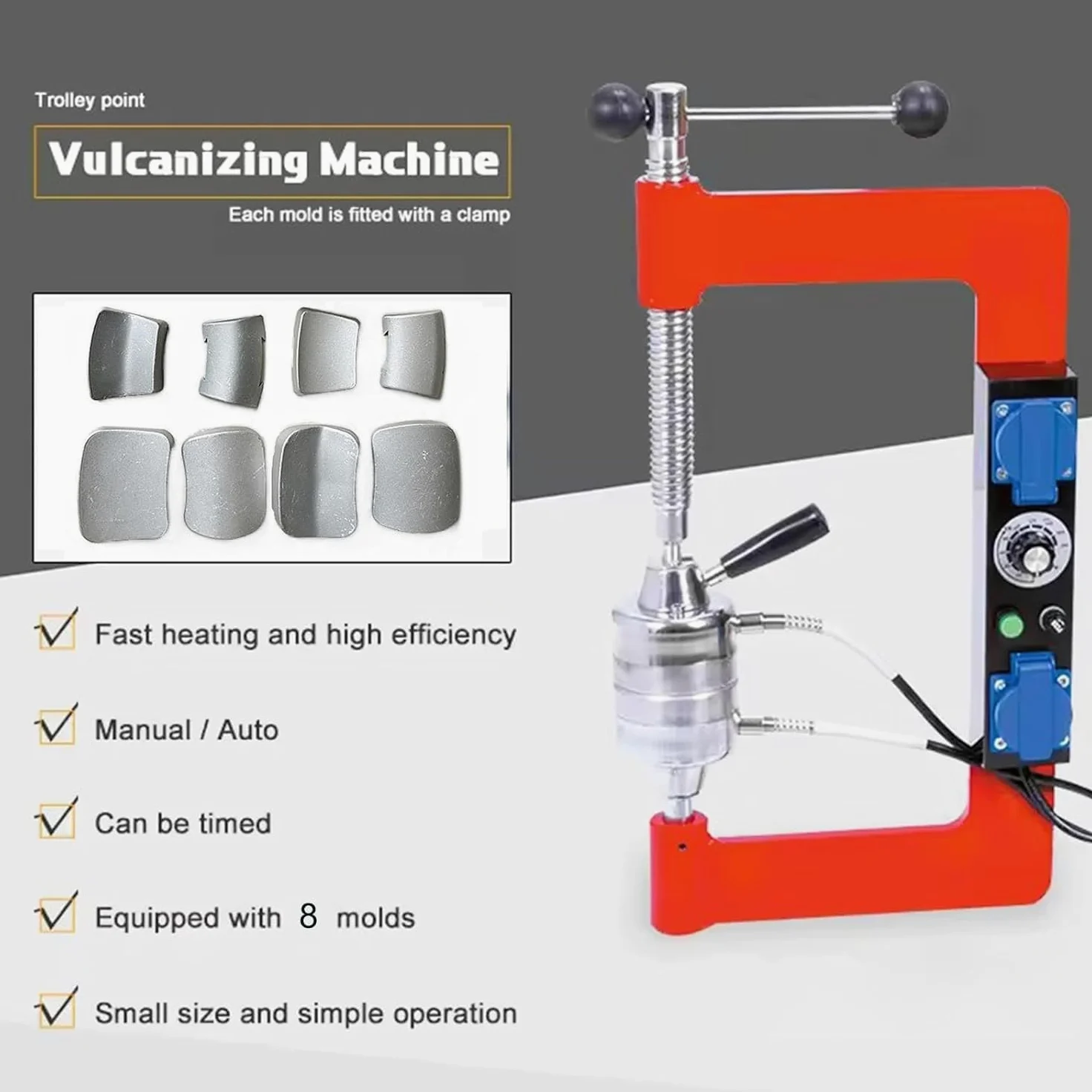 Kit de reparación de neumáticos ajustable para vulcanización de automóviles y camiones, múltiples moldes, herramienta de fijación eficiente para mecánicos