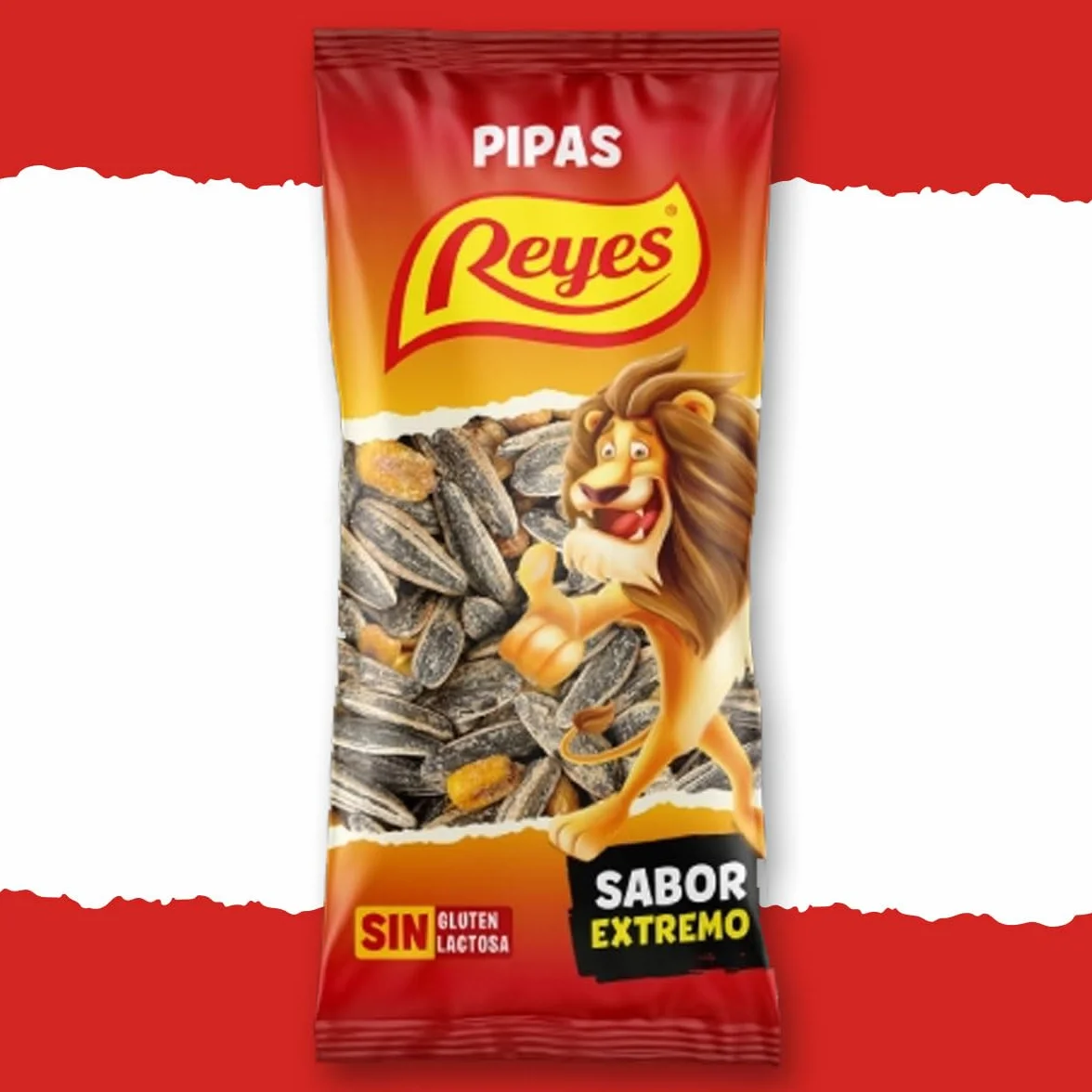 Pipas Reyes Caja 15 Bolsas x 80g Pipas Girasol Tostadas con Sal Frutos Secos Naturales Snack Saludable Aperitivo Clásico Español