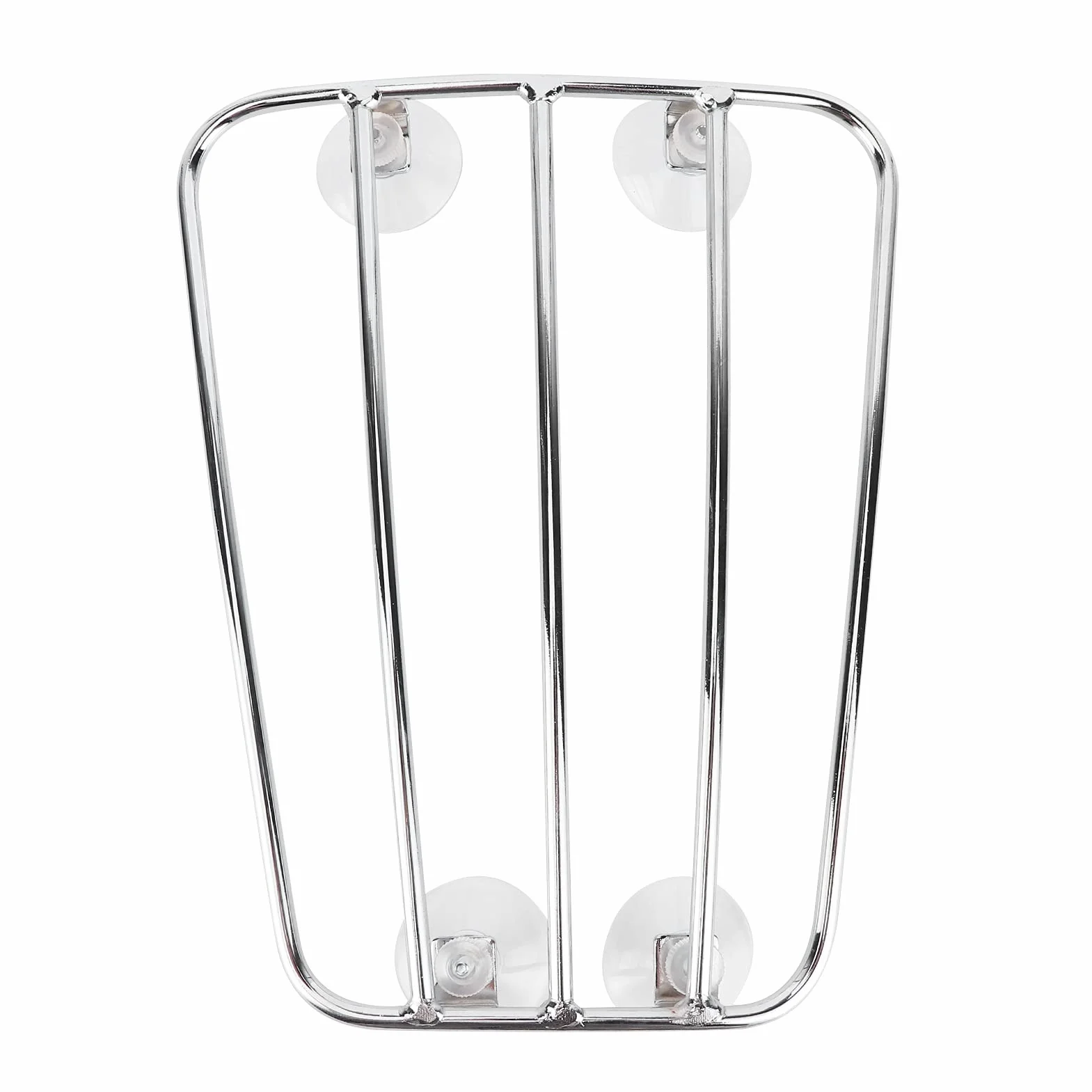 Soporte de Equipaje para Tanque de Combustible de Motocicleta Soporte de portaequipajes de Estilo Retro Universal(B (Plata)