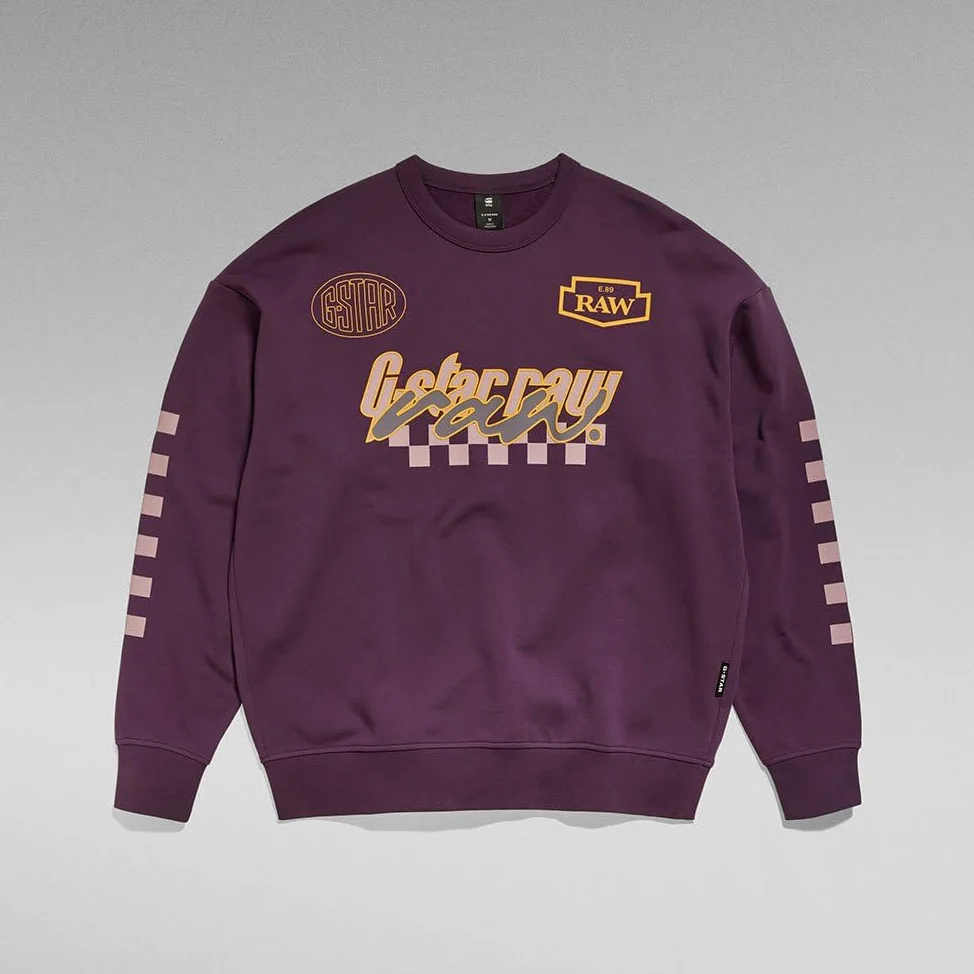 G-STAR Hombre Moto Sport Graphic Loose Sweater