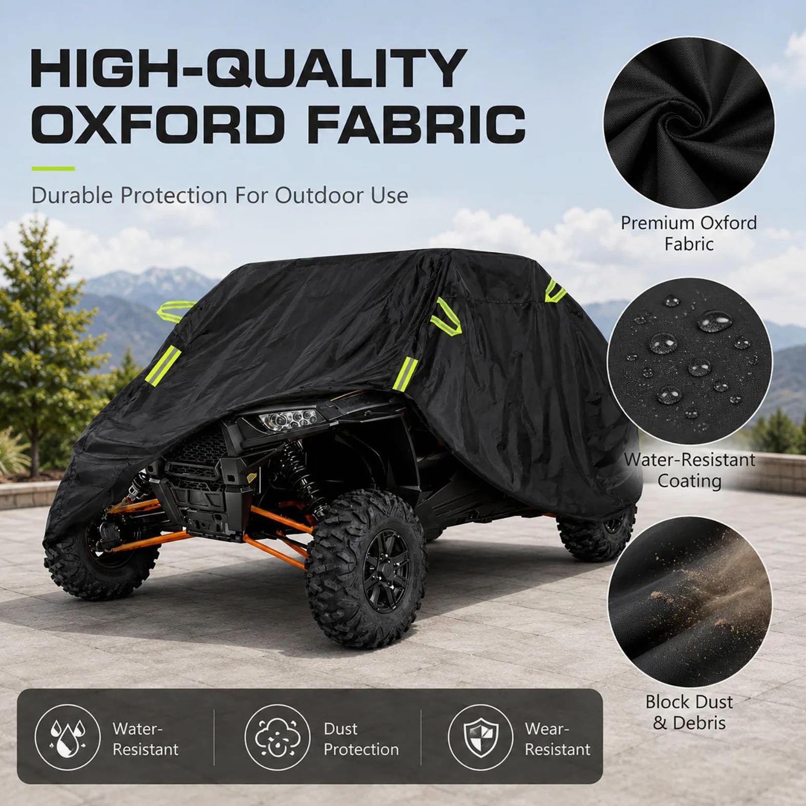 Funda UTV para Massimo Warrior 1000 MXU 2020-2024 | Impermeable Protección Exterior Para Todo Clima Vehículos Off Road