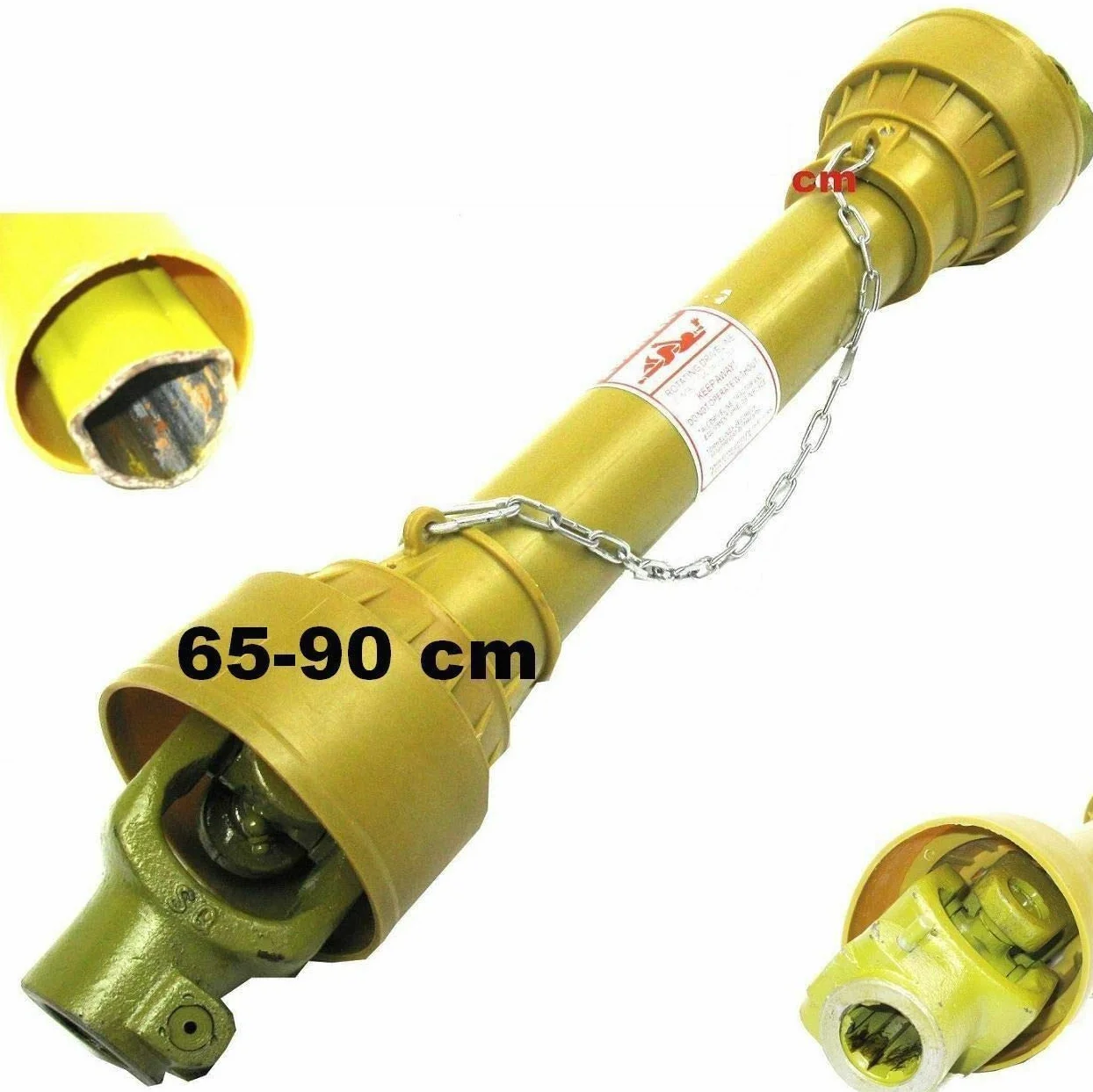 Eje de transmisión con eje de transmisión para tractor, eje de transmisión con protección, eje de transmisión de 65 – 90 cm
