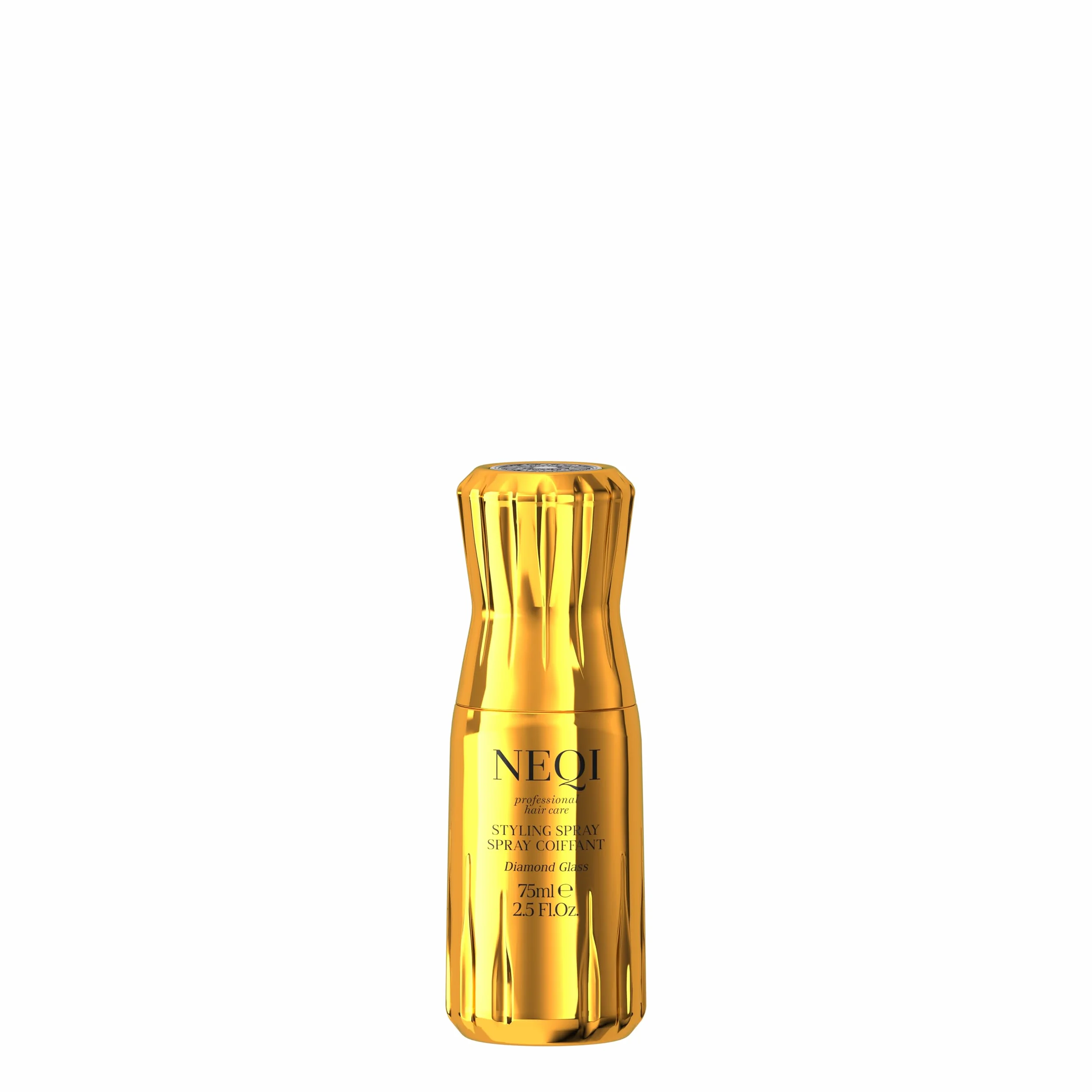 NEQI Diamond Glass Styling Spray Termoprotector 230°C 75ml Anti Frizz Brillo