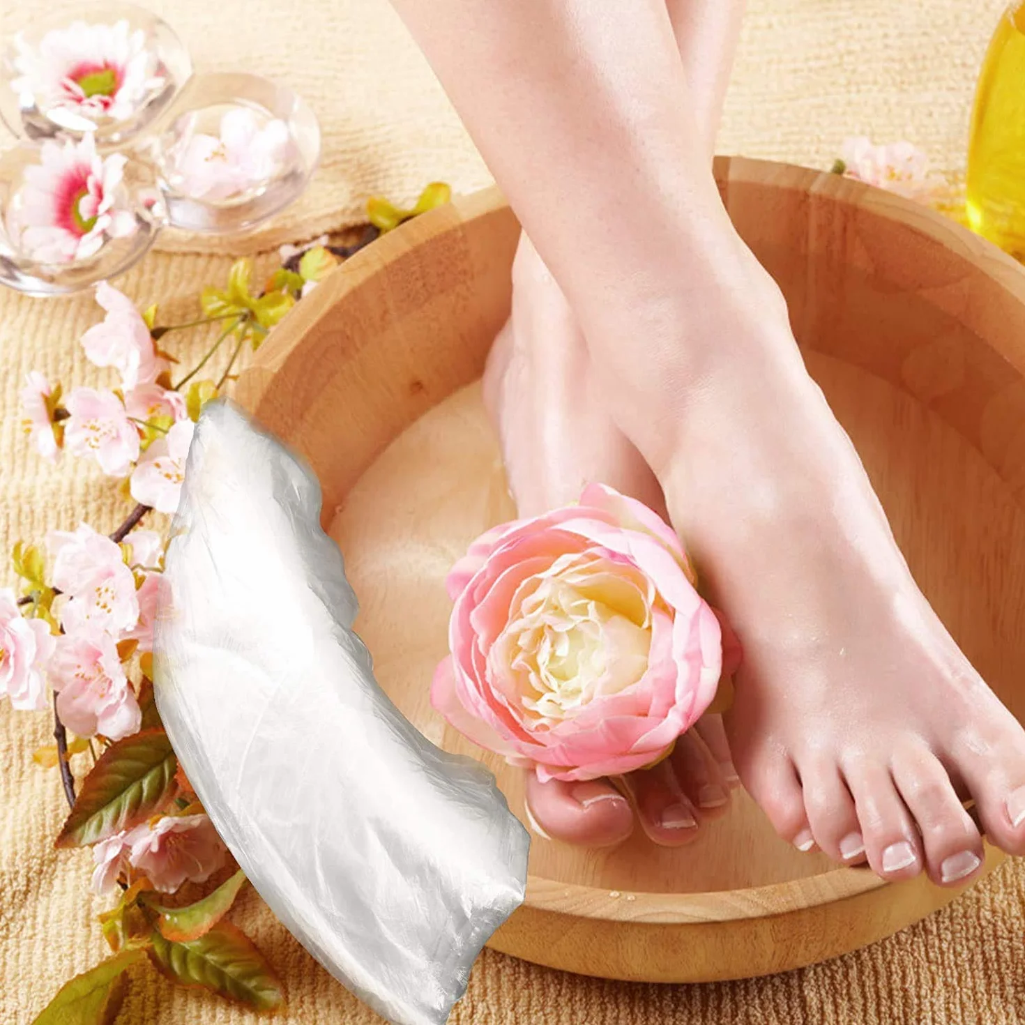 Fundas de plástico para pedicura de spa bolsas de baño protección de pediluvio 80 unidades
