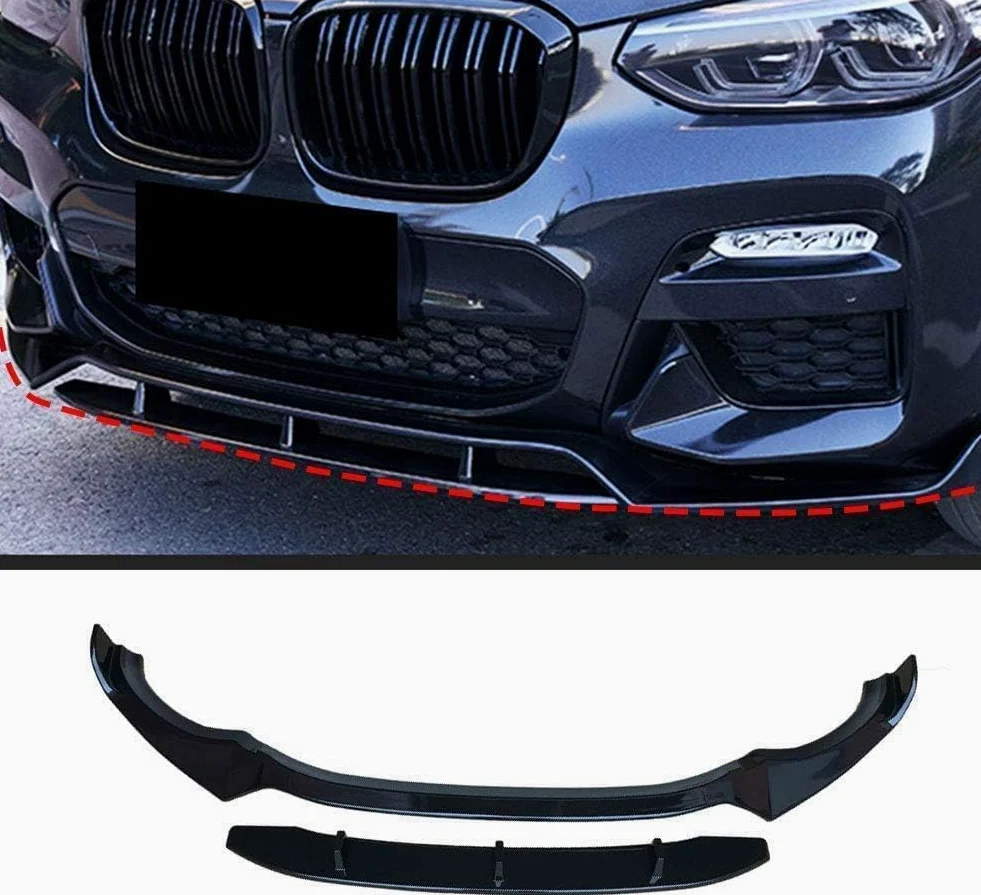 Lip Parachoques Delantero, para BMW G01 X3 G02 X4 2018-2020 Alerón Delantero Anticolisión Parachoques Delantero Spoiler Body Kit Coche Alerón Delantero