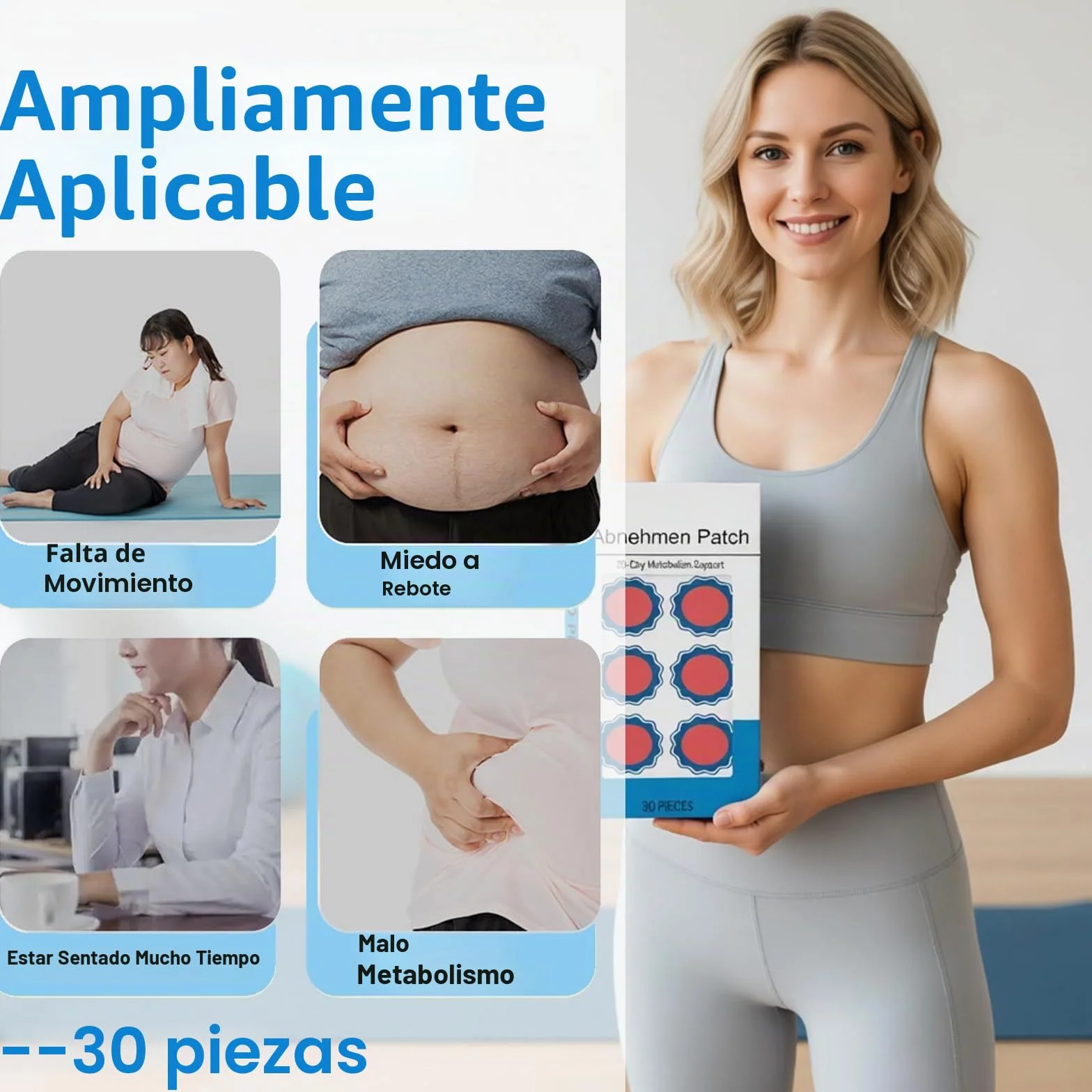 90 Piezas Parches Adelgazantes Moringa y Berberina, Slim Patch, Parche de Ombligo para Abdomen y Cintura