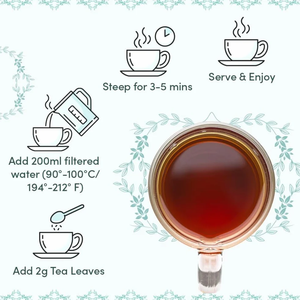 VAHDAM Caja De Regalo Surtida De Té Bloom 12 Tés Sueltos Té Negro Hierbas Oolong Verde Chai
