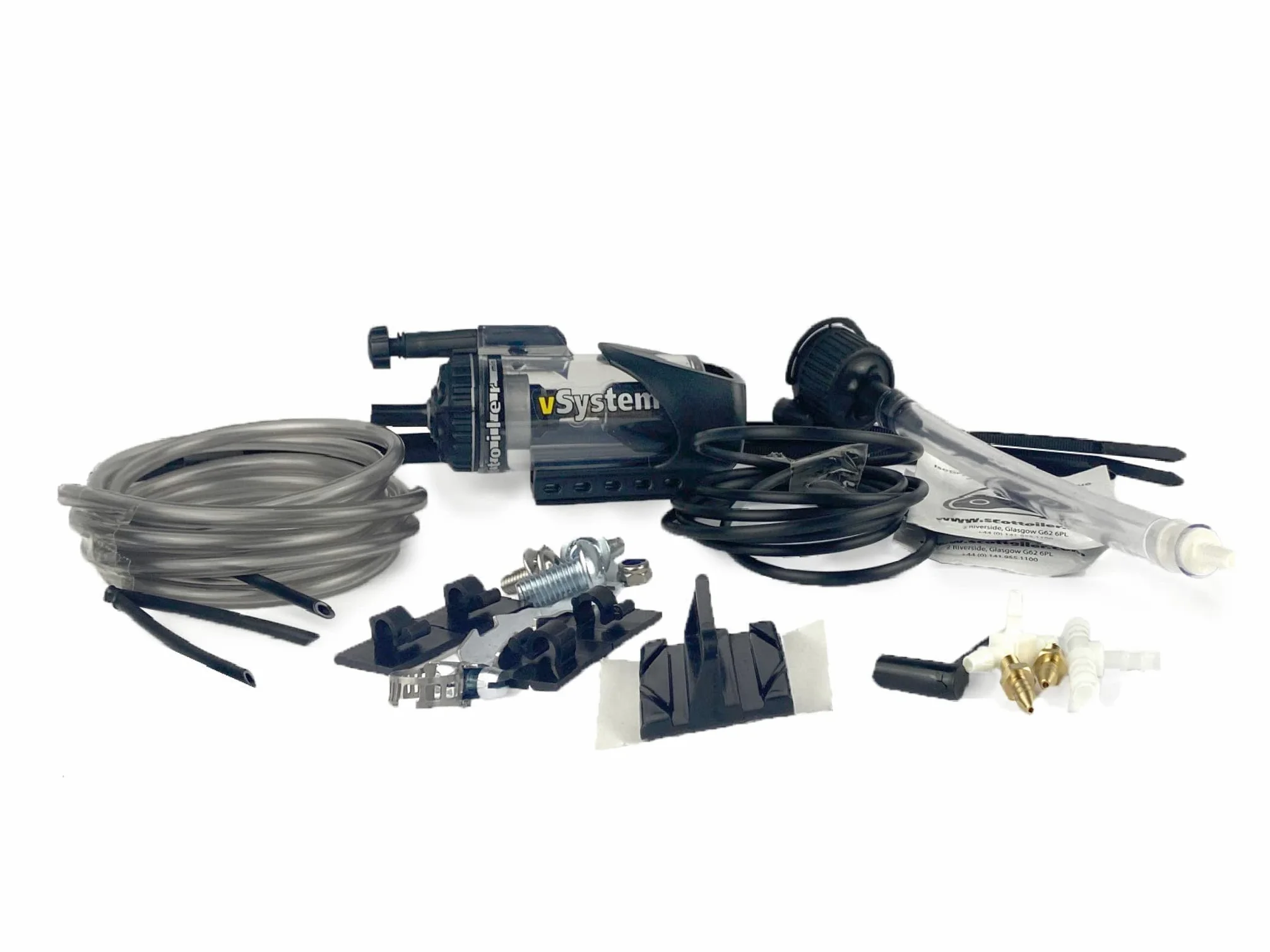 Scottoiler Essentials - Micro-vSystem - Lubricador Automático de Cadena de Motocicleta y Recarga de Scottoil Azul - Kit de Inicio BUNDLE