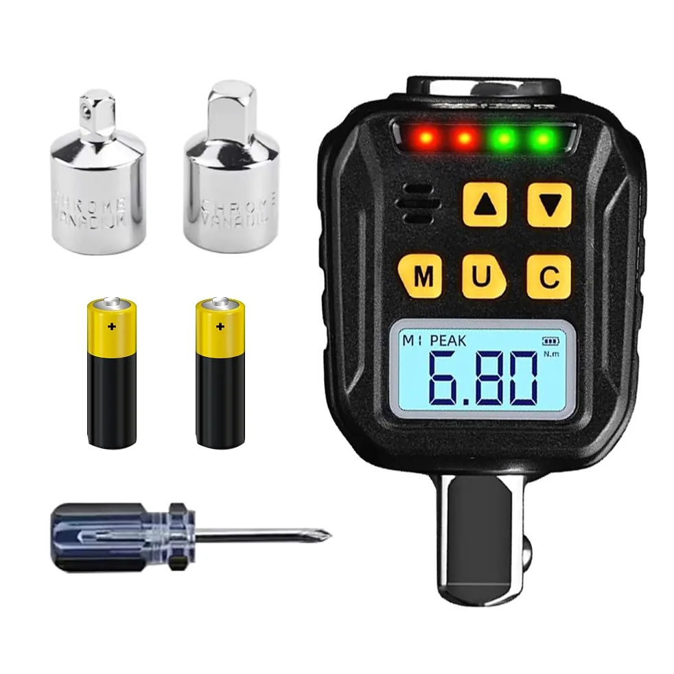 Medidor digital de par de luz de fondo con dos modos de trabajo, cuatro unidades conmutables, alarma de luz de sonido de alta precisión para proyectos de reparación