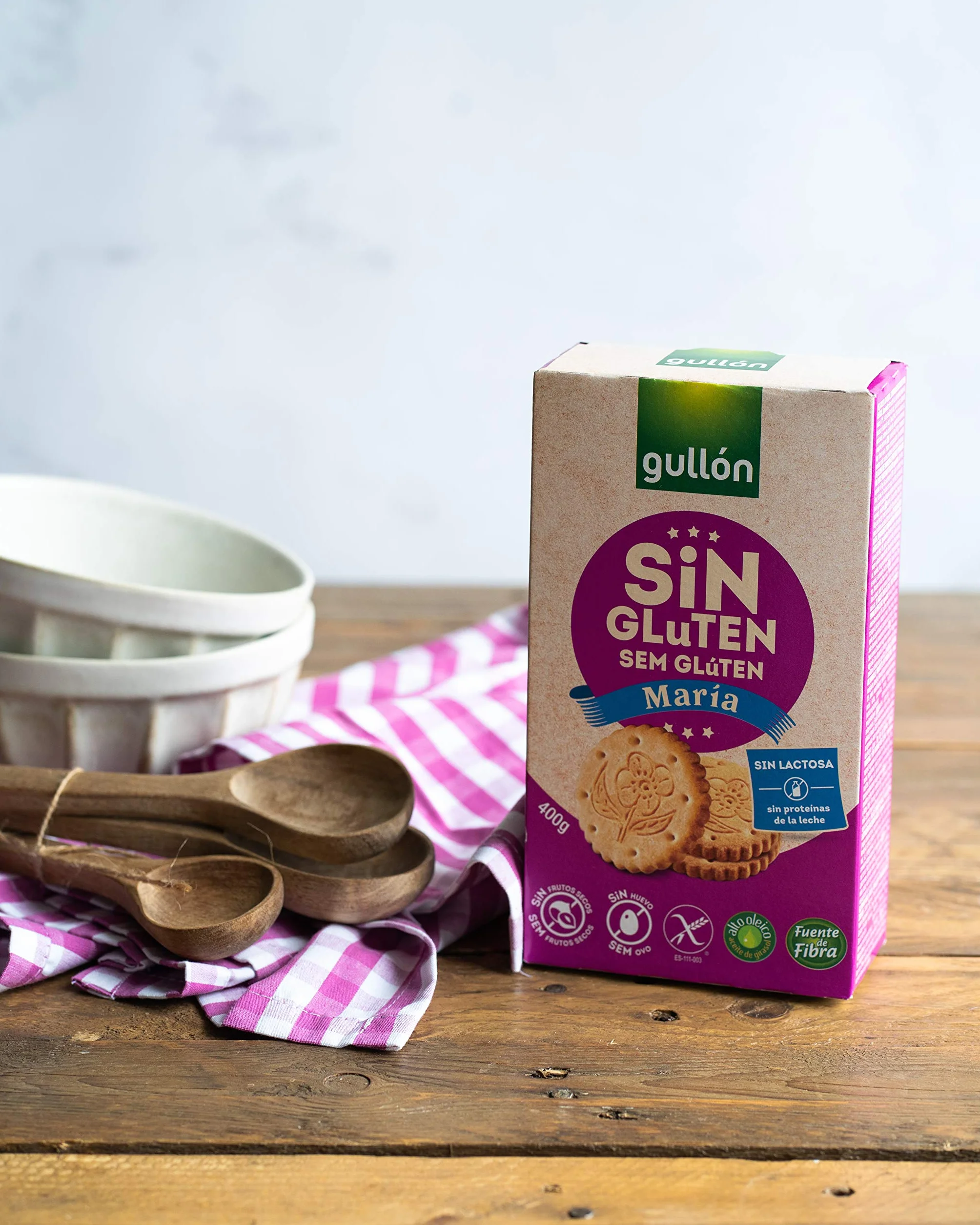 Gullón Galleta María Sin Gluten 4000 g Pack de 10