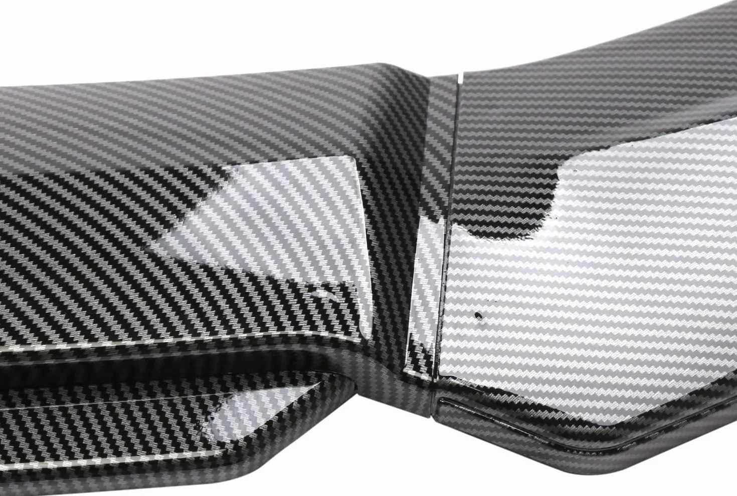 Coche Alerón Delantero para Hyundai I20 2000-2024 2025, Alerón Delantero Labio Hoja Divisoria Lip Exteriores Accesorios Fibra de Carbono(Black)